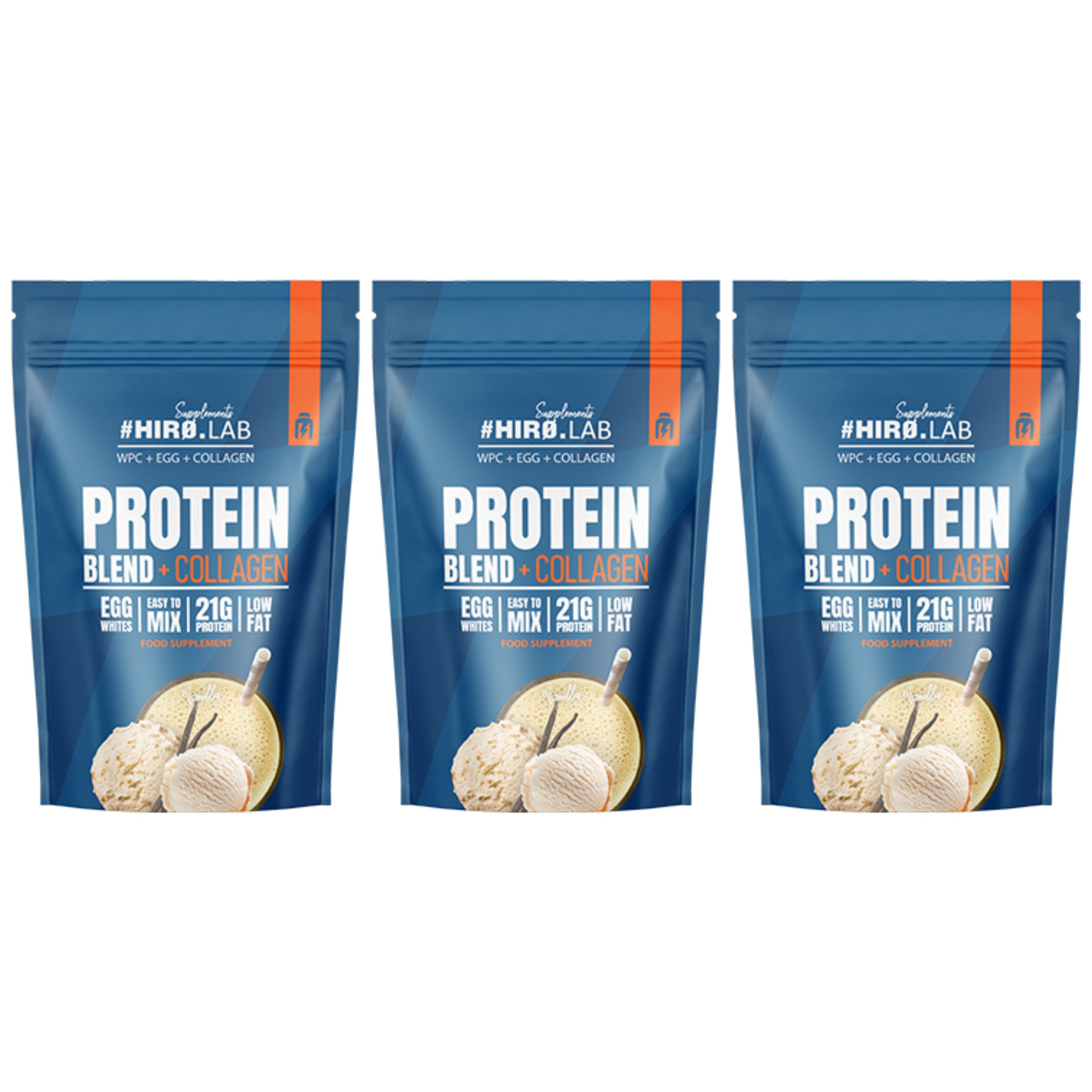 HIRO.LAB - Protein Blend + Collagen 3x 750g