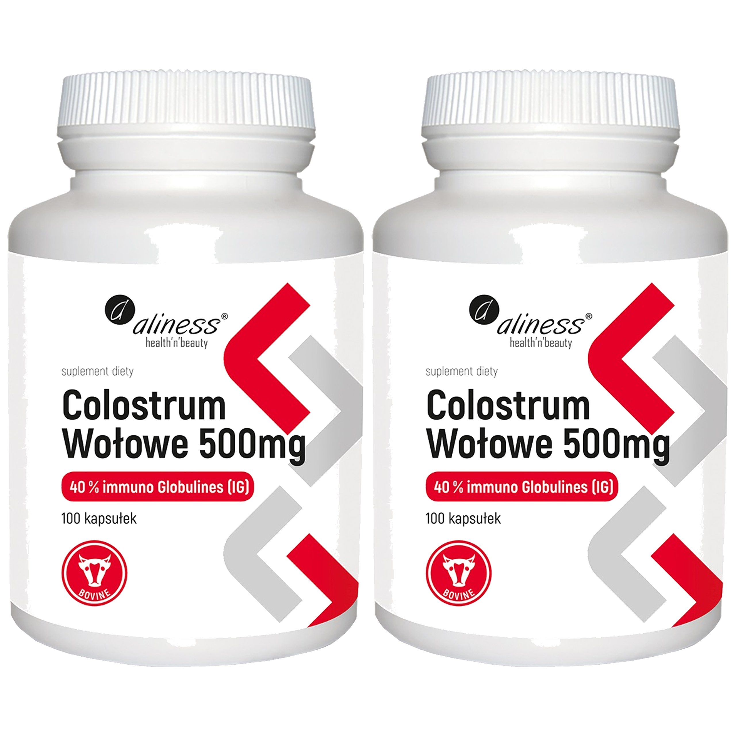 ALINESS Colostrum Wołowe 500mg - 2x 100caps