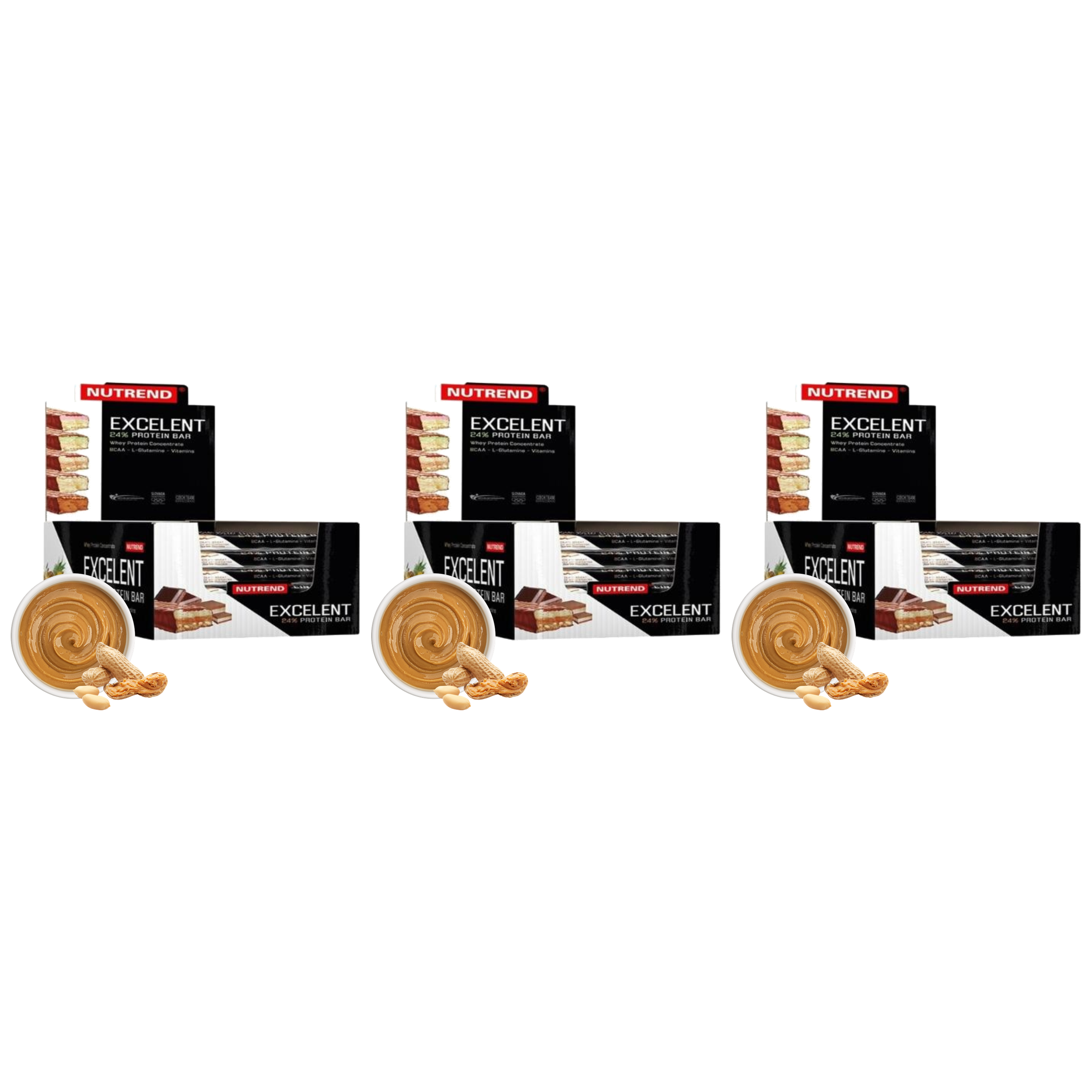 NUTREND - Excelent Protein Bar - 18x 3x 85g