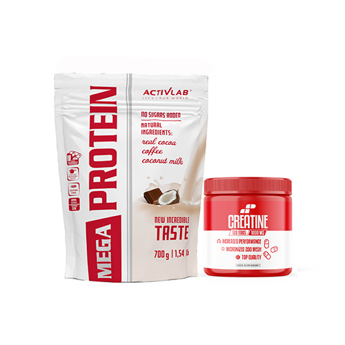 Zestaw ACTIVLAB | MP SPORT - Mega PROtein - 700g + MP Creatine 1000mg - 120tabs