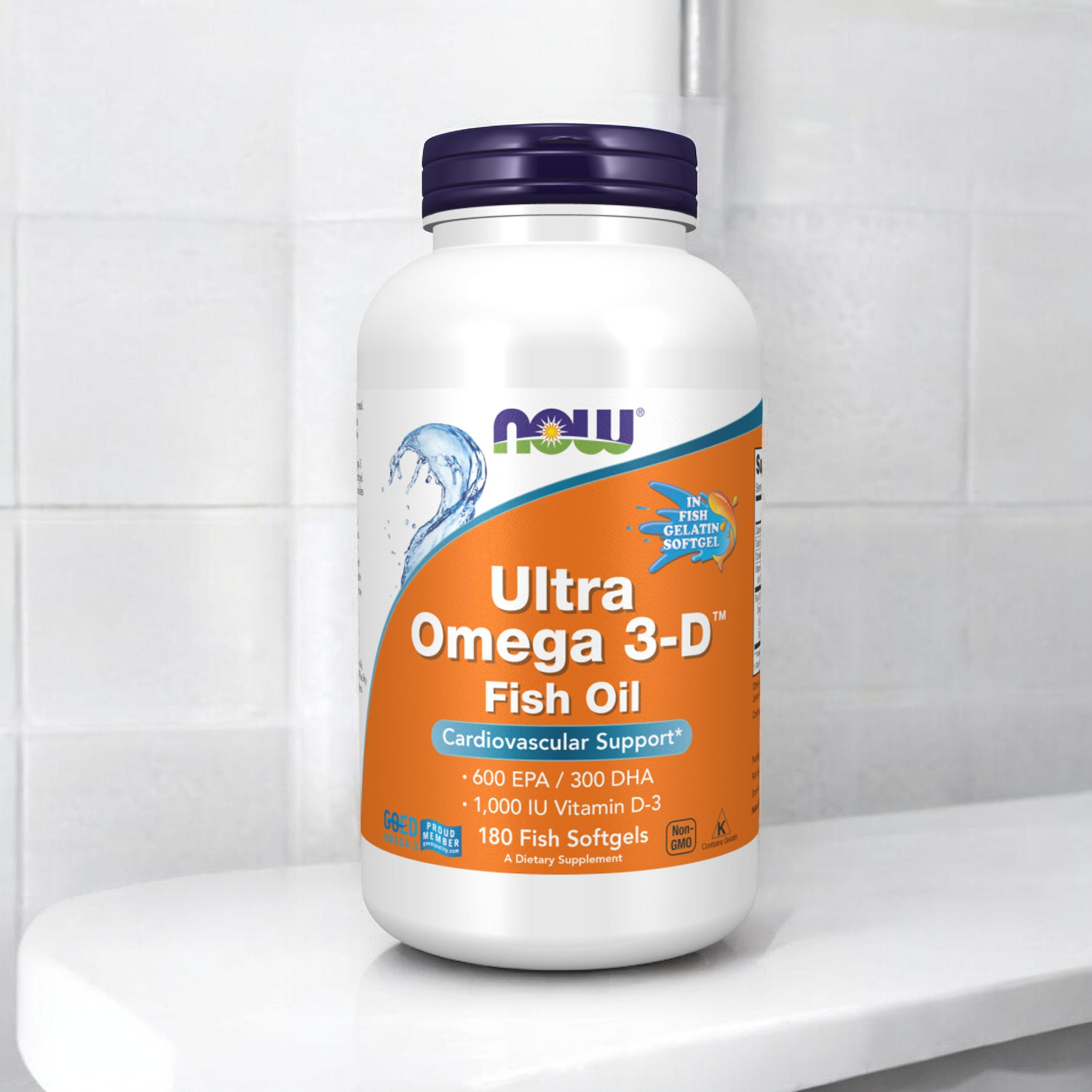 NOW Ultra Omega 3-D Fish Oil - 2x 180softgels