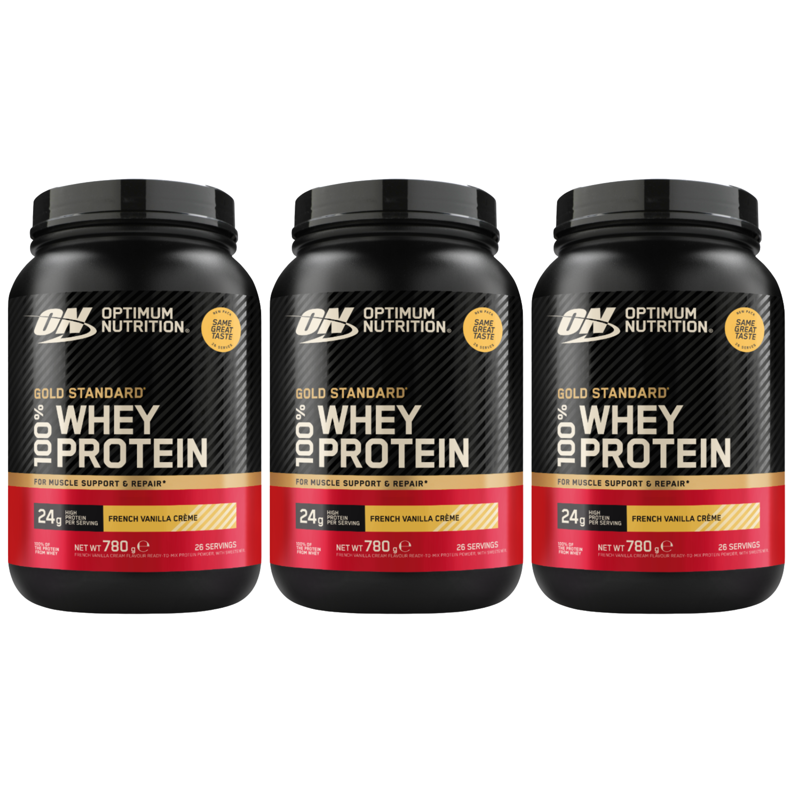 OPTIMUM NUTRITION Whey Gold Standard - 3x 780g