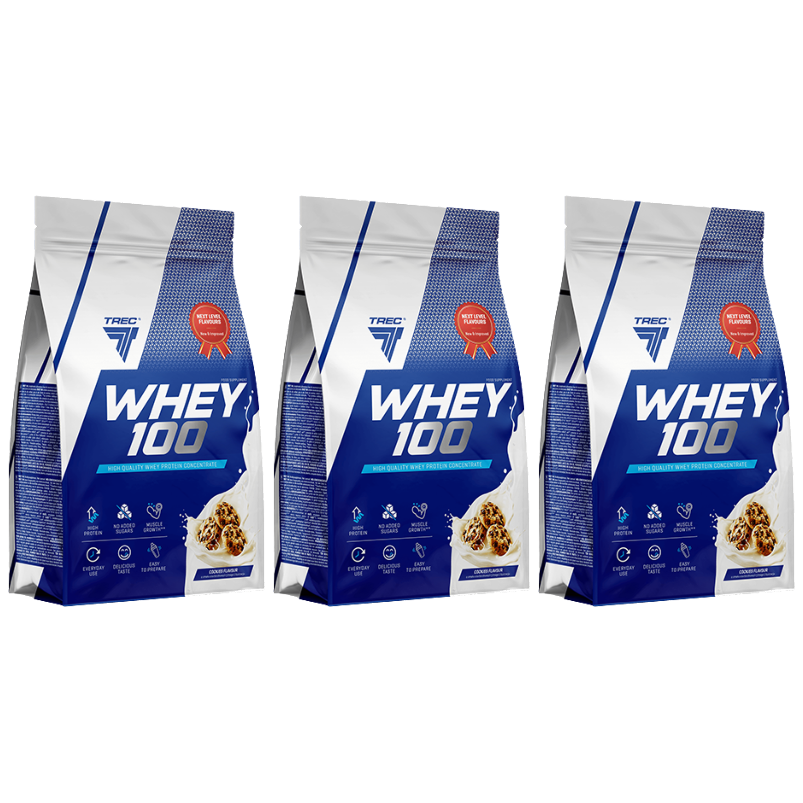 TREC Whey 100 - 3x 900g