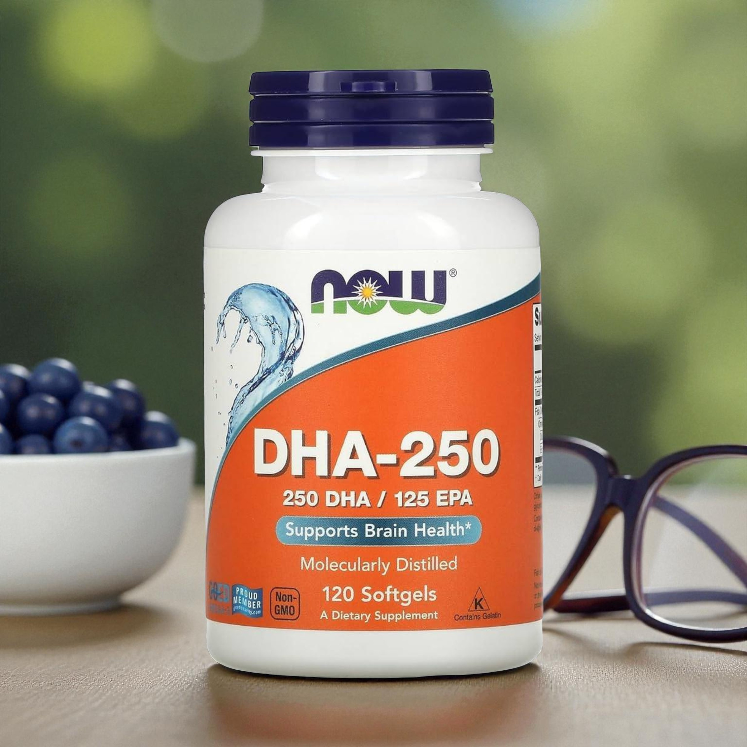NOW - DHA 250mg - 2x 120softgels