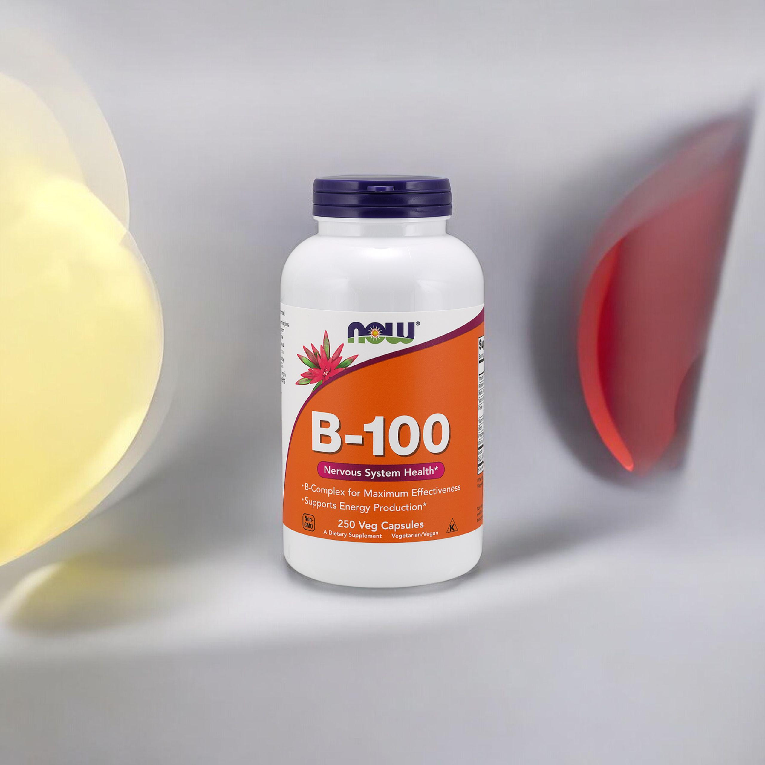 NOW Vitamin B-100 - 3x 250vcaps - Witamina B