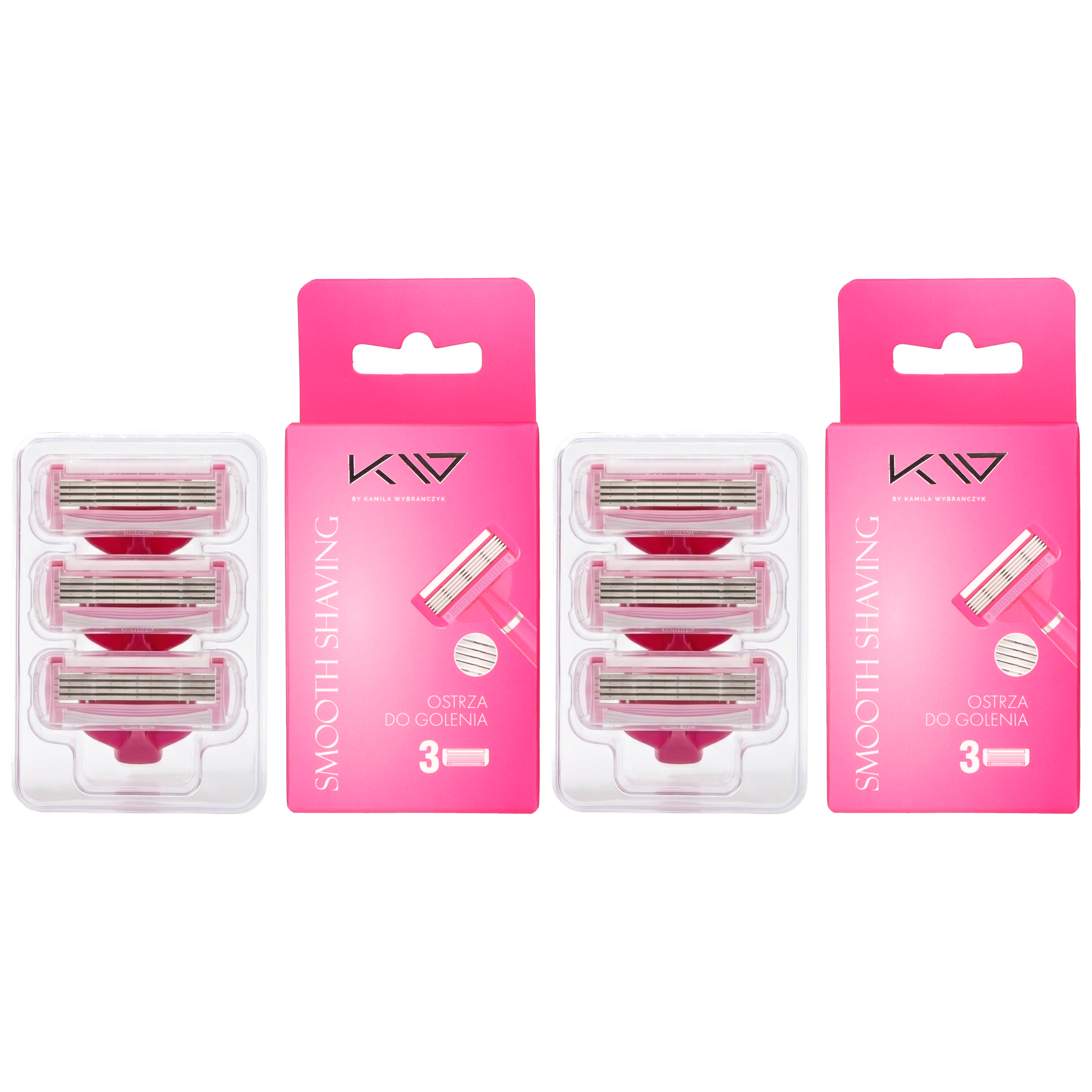 KAMILA WYBRAŃCZYK - Wkłady do maszynki Smooth Shaving Women - 2x 3szt.