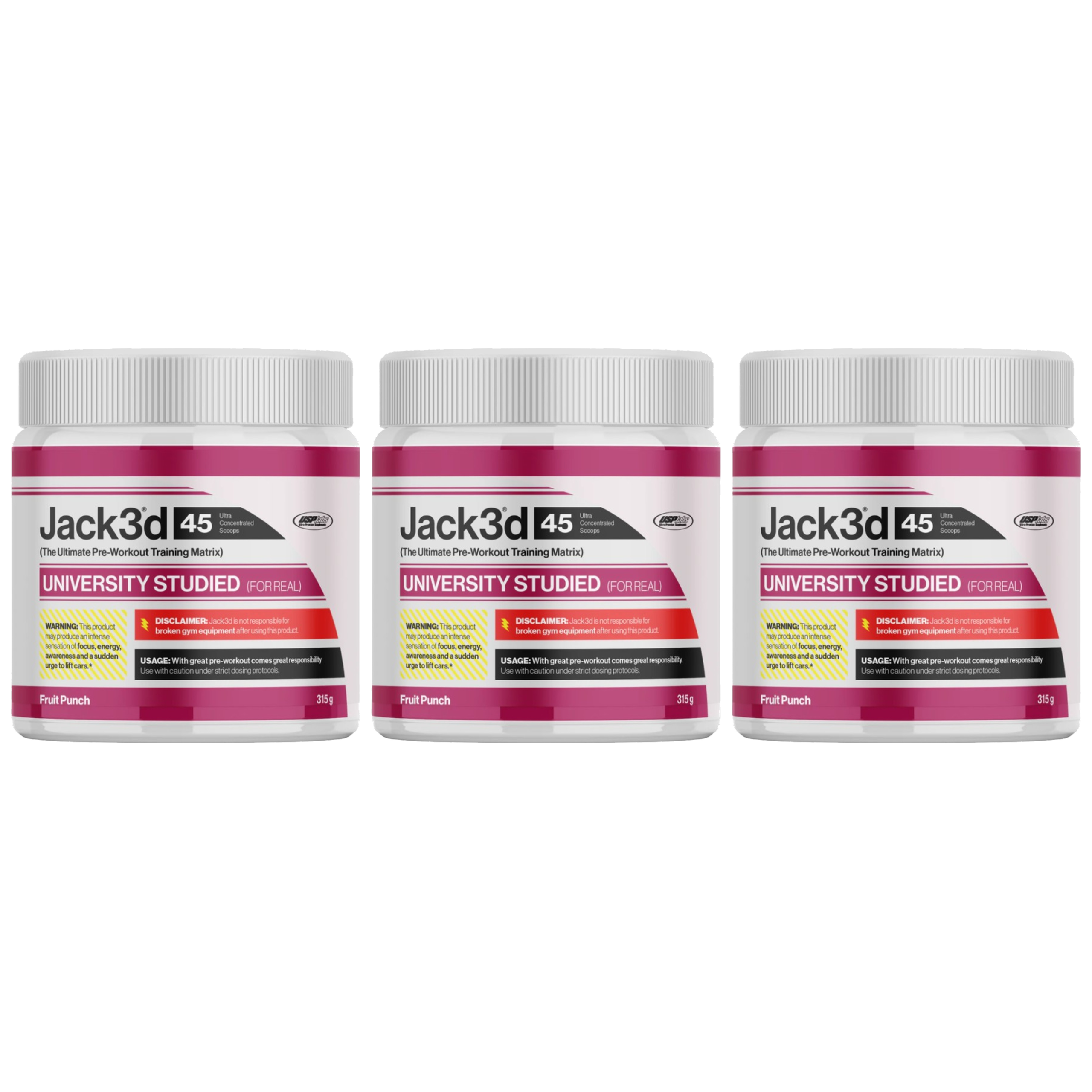 USP LABS - Jack3d Advanced Preworkout - 3x 315g