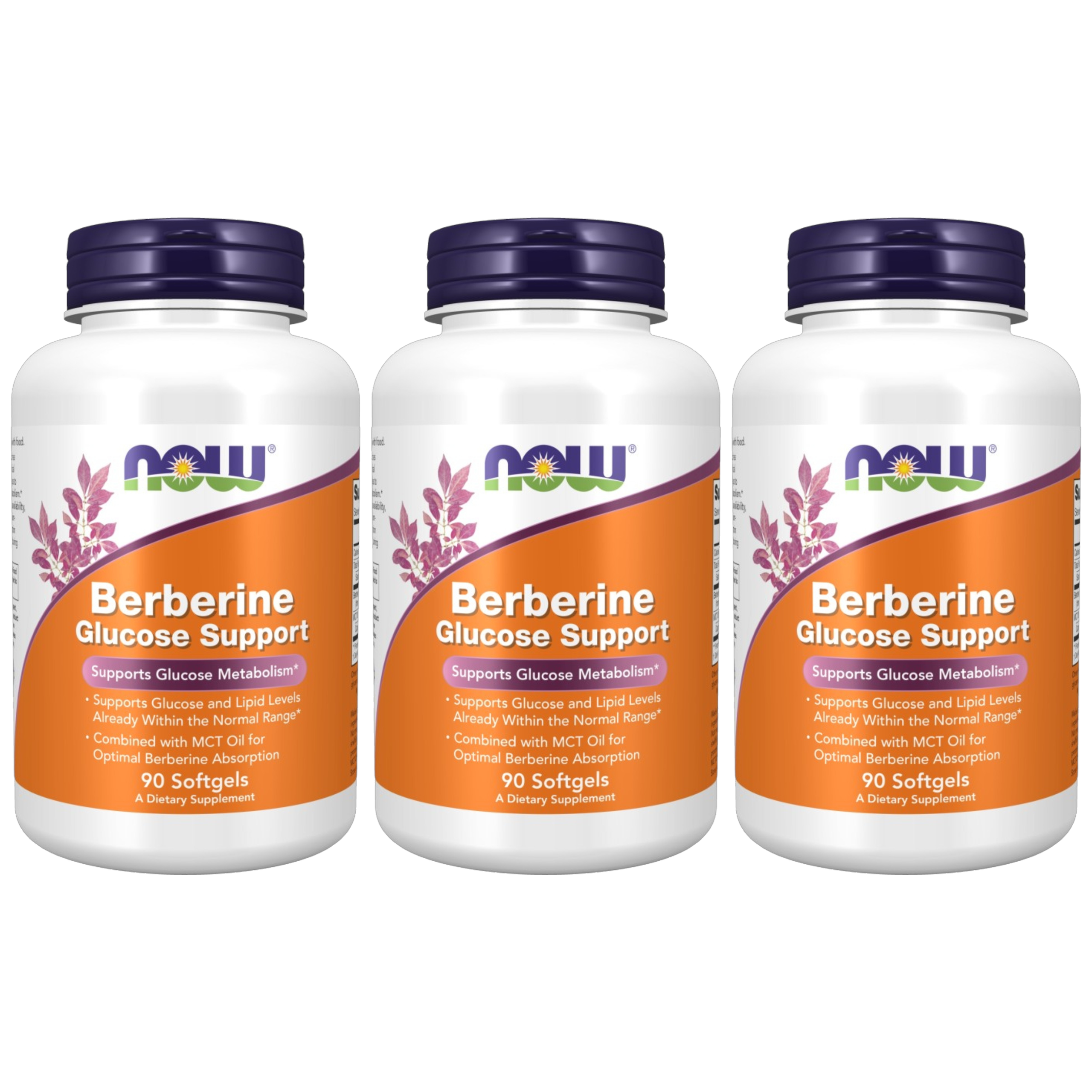 NOW - Berberine Glucose Support - 3x 90softgels