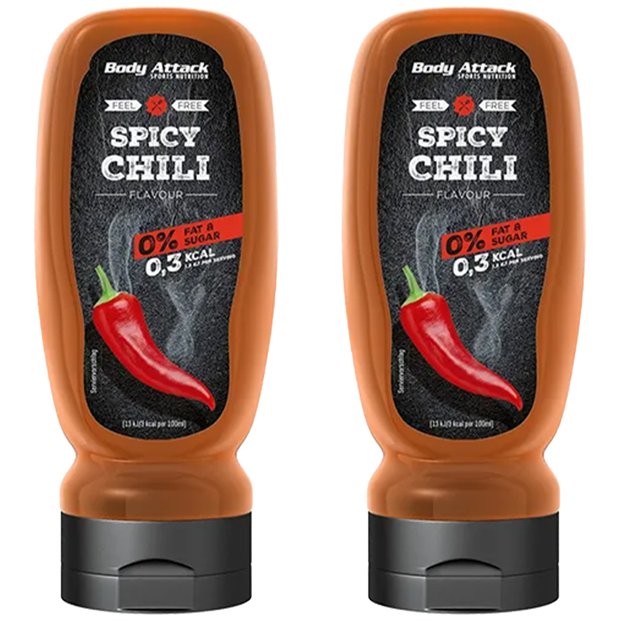 BODY ATTACK Spicy Chilli Sauce - 2x 320ml