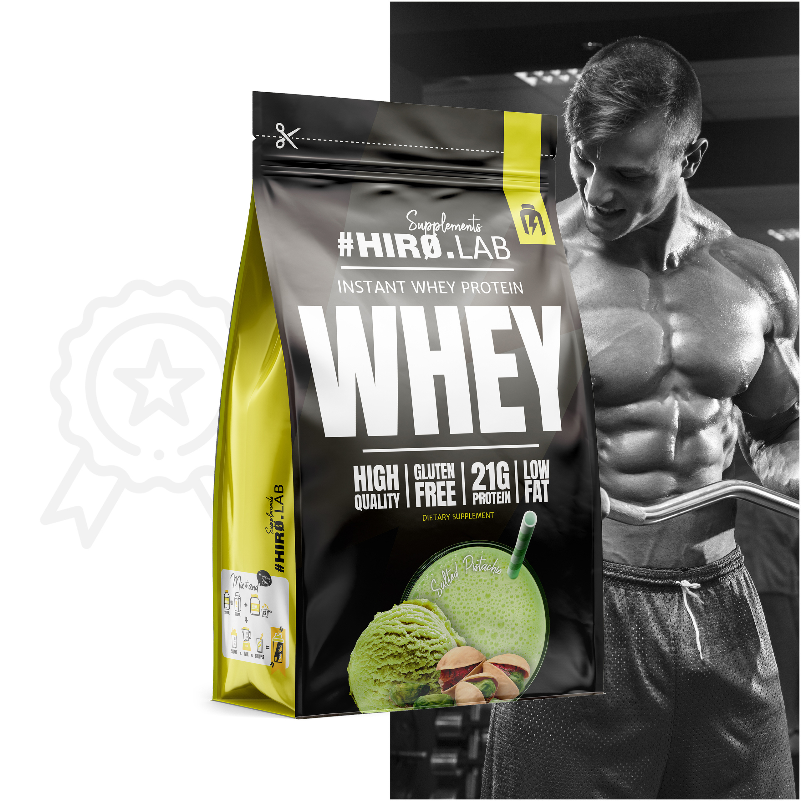 HIRO.LAB Instant Whey Protein - 2x 750g