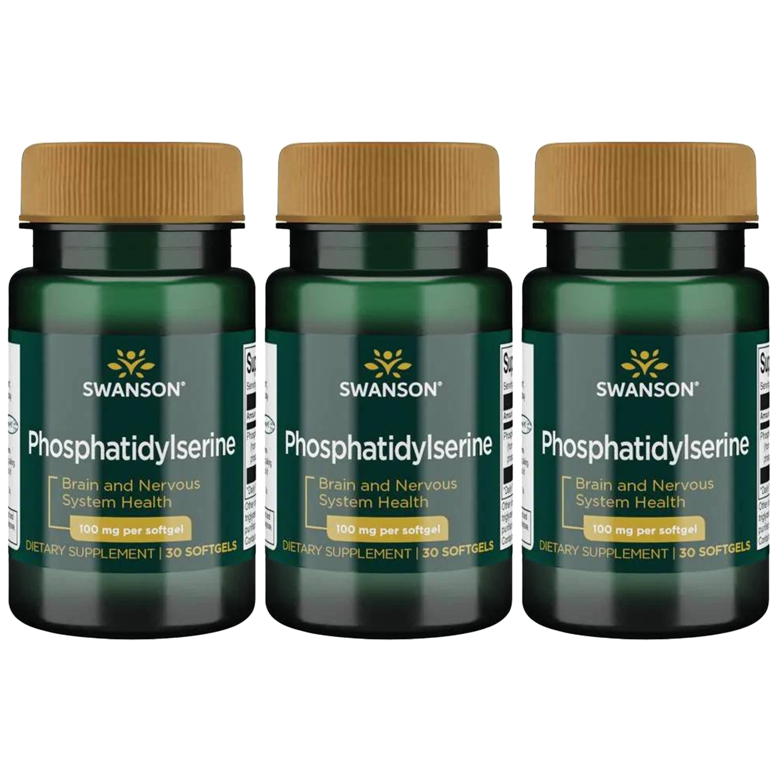 SWANSON Phosphatidylserine 100mg - 3x 30softgels
