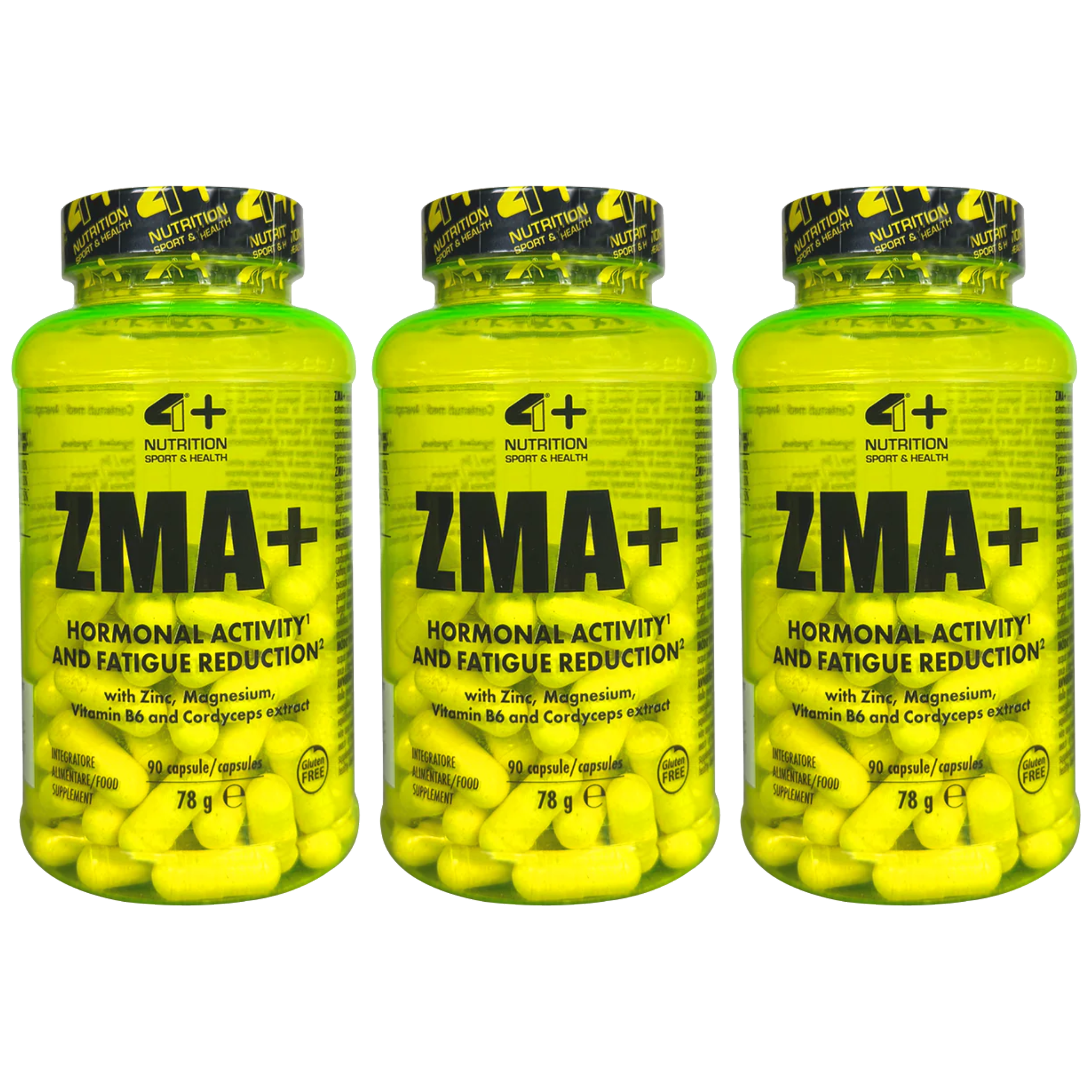 4+ NUTRITION ZMA+ - 3x 90caps