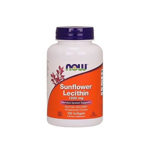 NOW Sunflower Lecithin 1200mg - 3x 100softgels