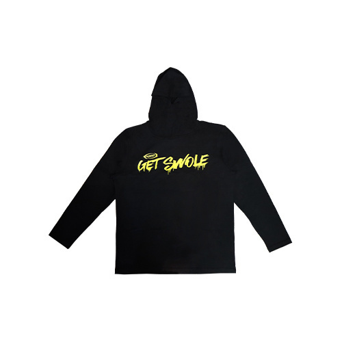 GASPARI NUTRITION Slim Hoodie - Black - 3x Lekka bluza z kapturem