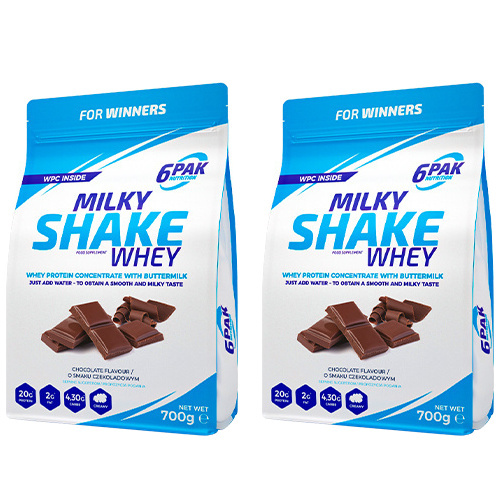 6PAK Milky Shake Whey - 2x 700g