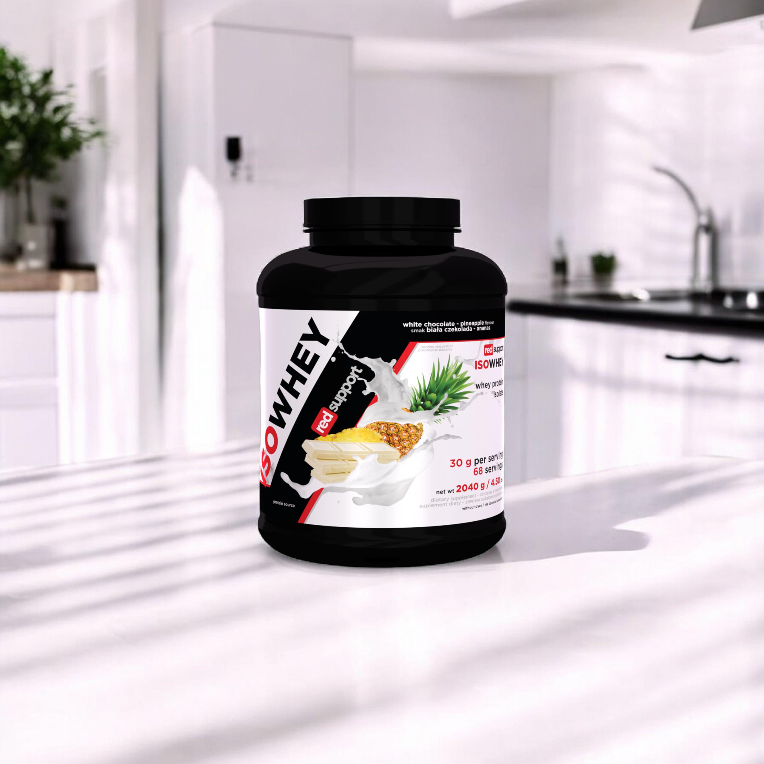 RED SUPPORT IsoWhey - 2040g - White Chocolate Pineapple - WYPRZEDAŻ - 31-07