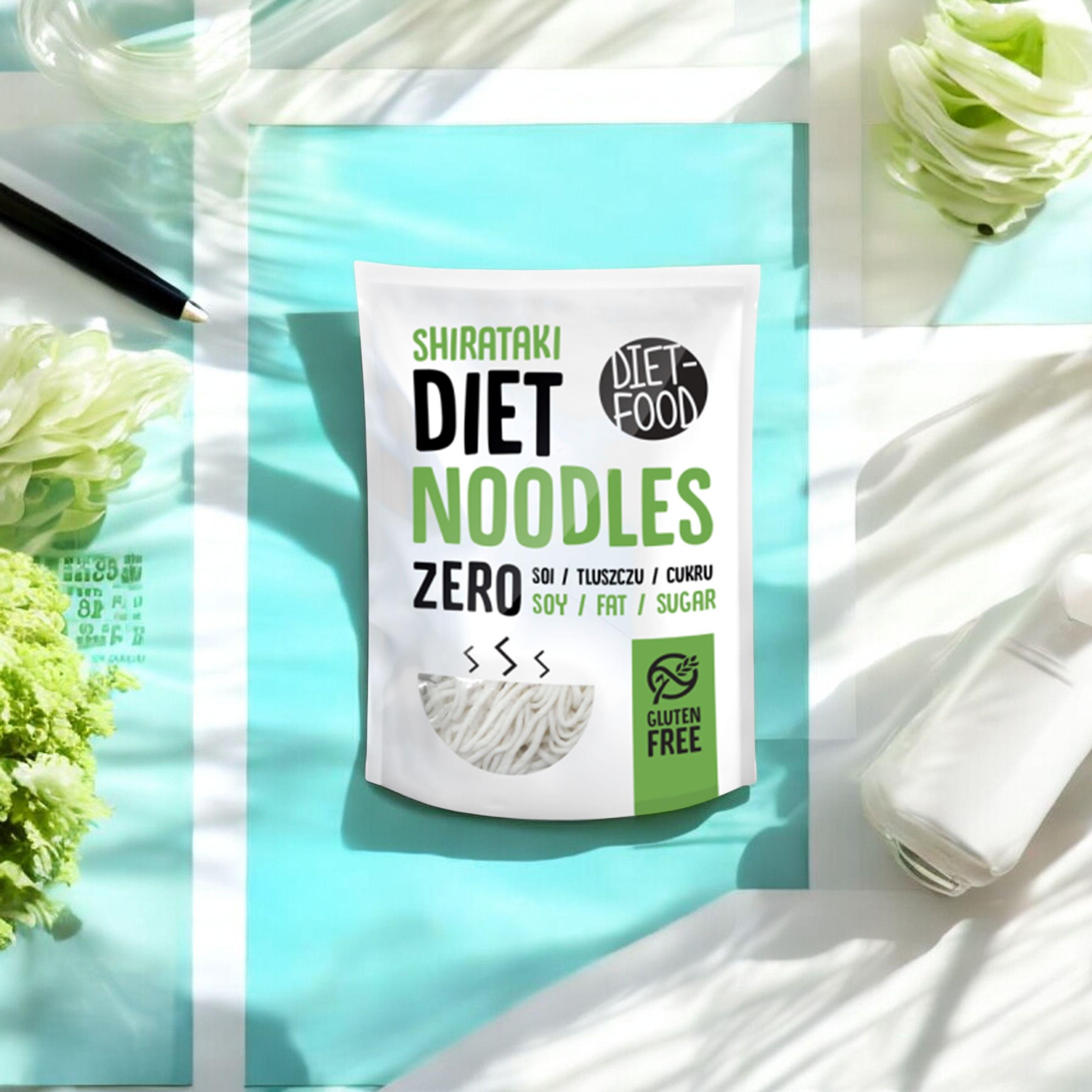 DIET FOOD Diet Noodles - 3x 200g - Makaron Konjac