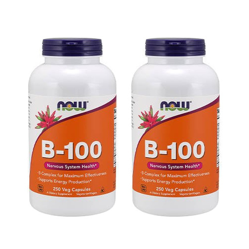 NOW Vitamin B-100 - 2x 250vcaps - Witamina B