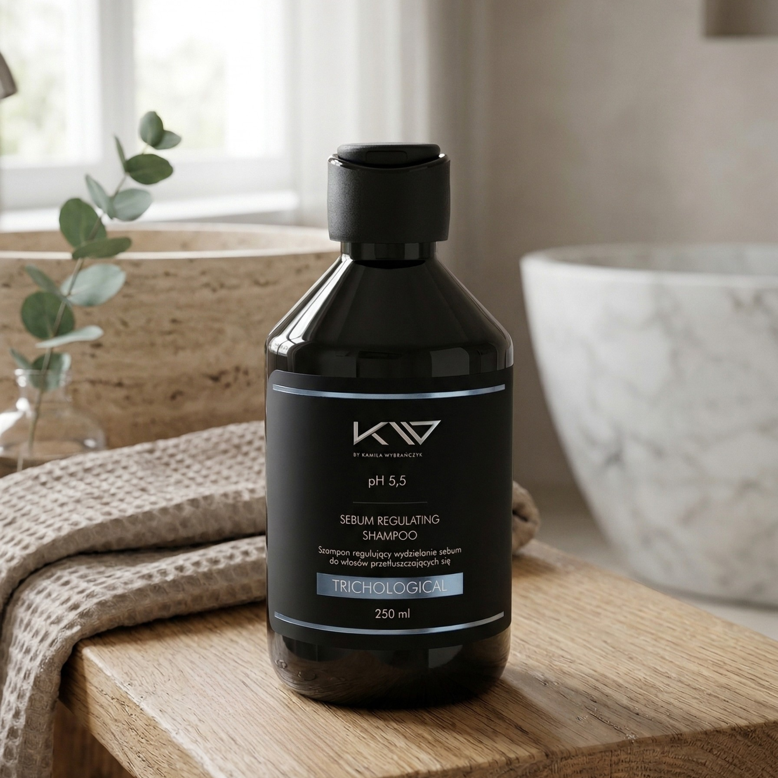 KAMILA WYBRAŃCZYK - Szampon Seboregulujący Włosy Przetłuszczone - 3x 250ml