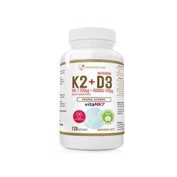 PROGRESS LABS Vitamin K2 VitaMk-7 200mcg + D3 4000IU - 120caps