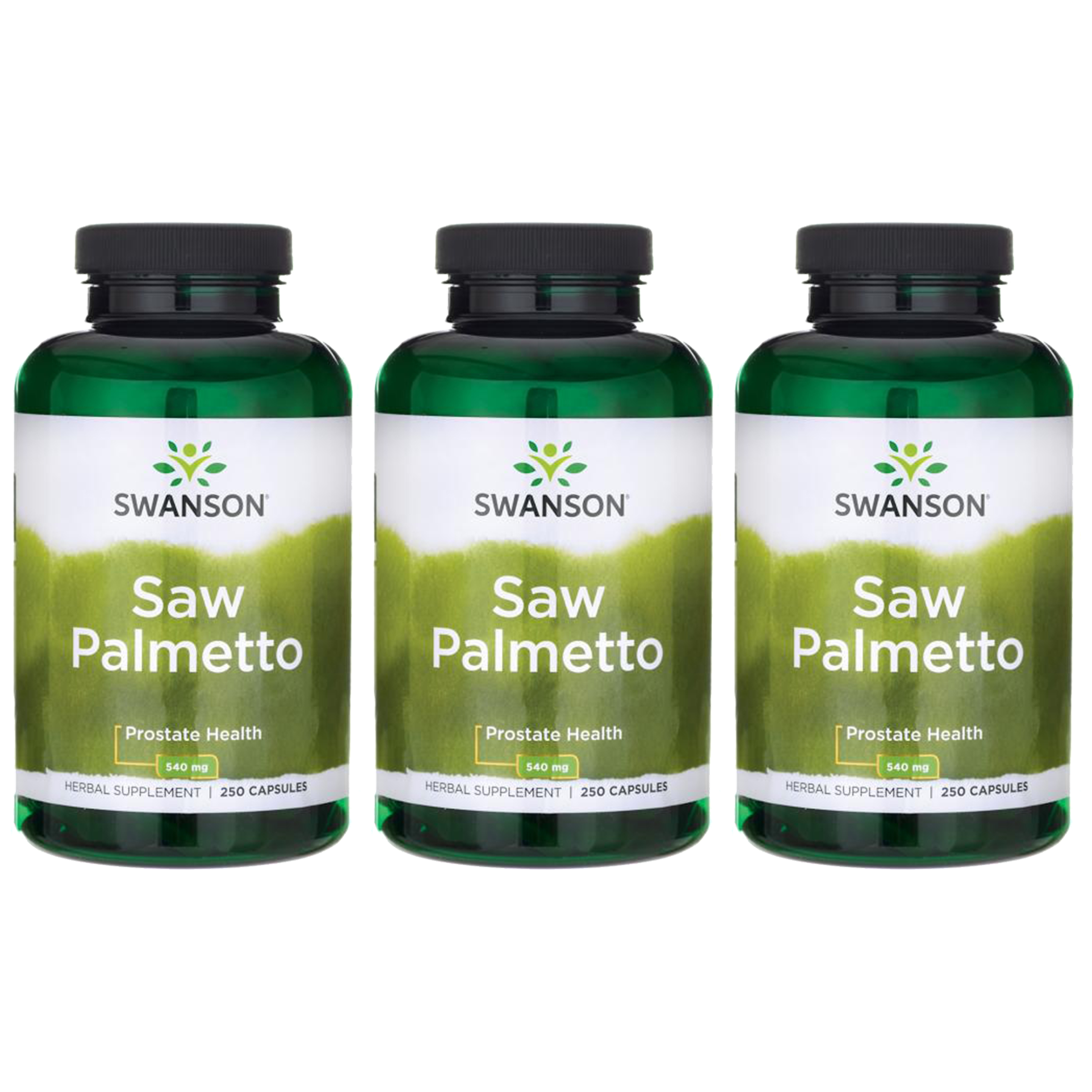 SWANSON Saw Palmetto 540mg - 3x 250caps