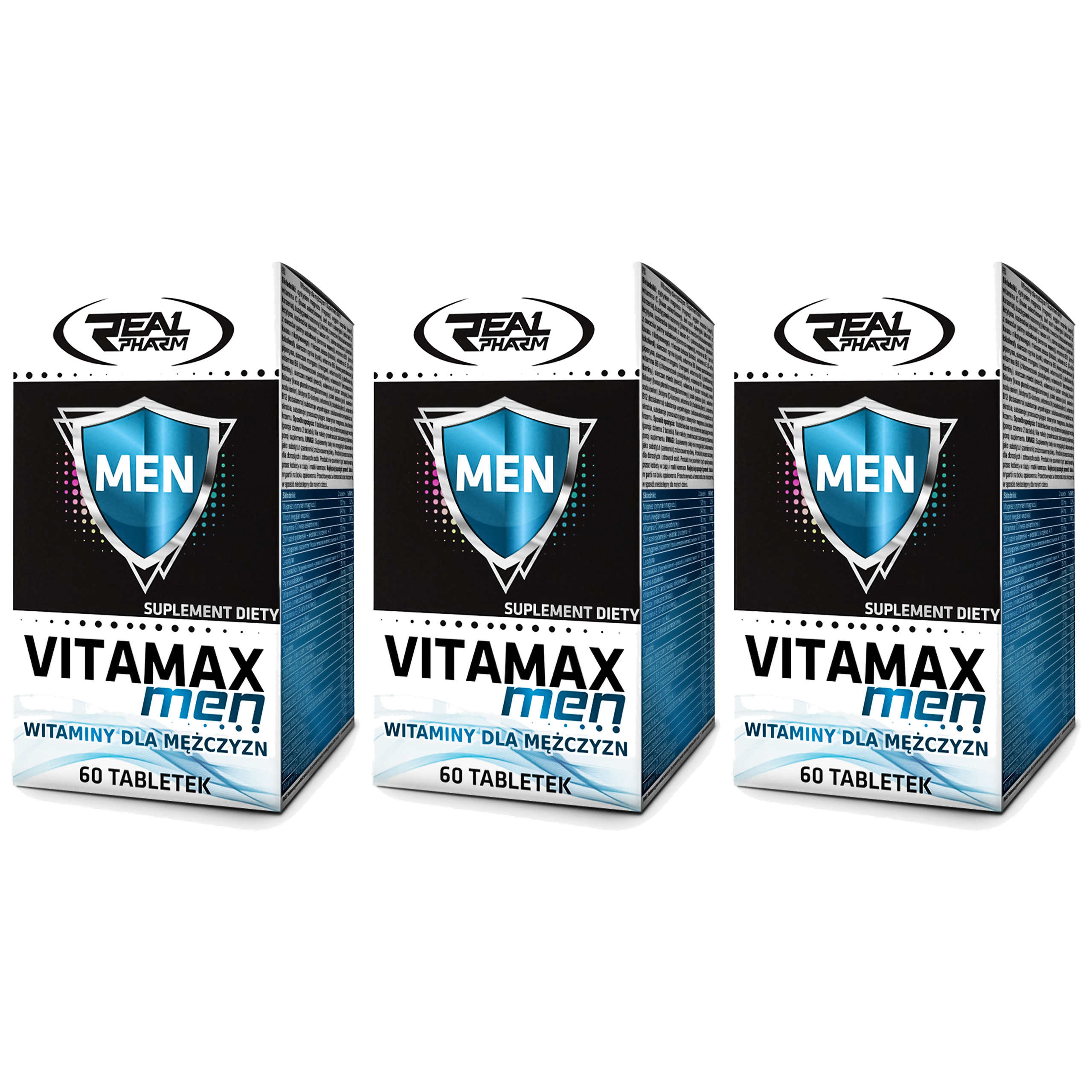 REAL PHARM Vitamax Men - 3x 60tabs