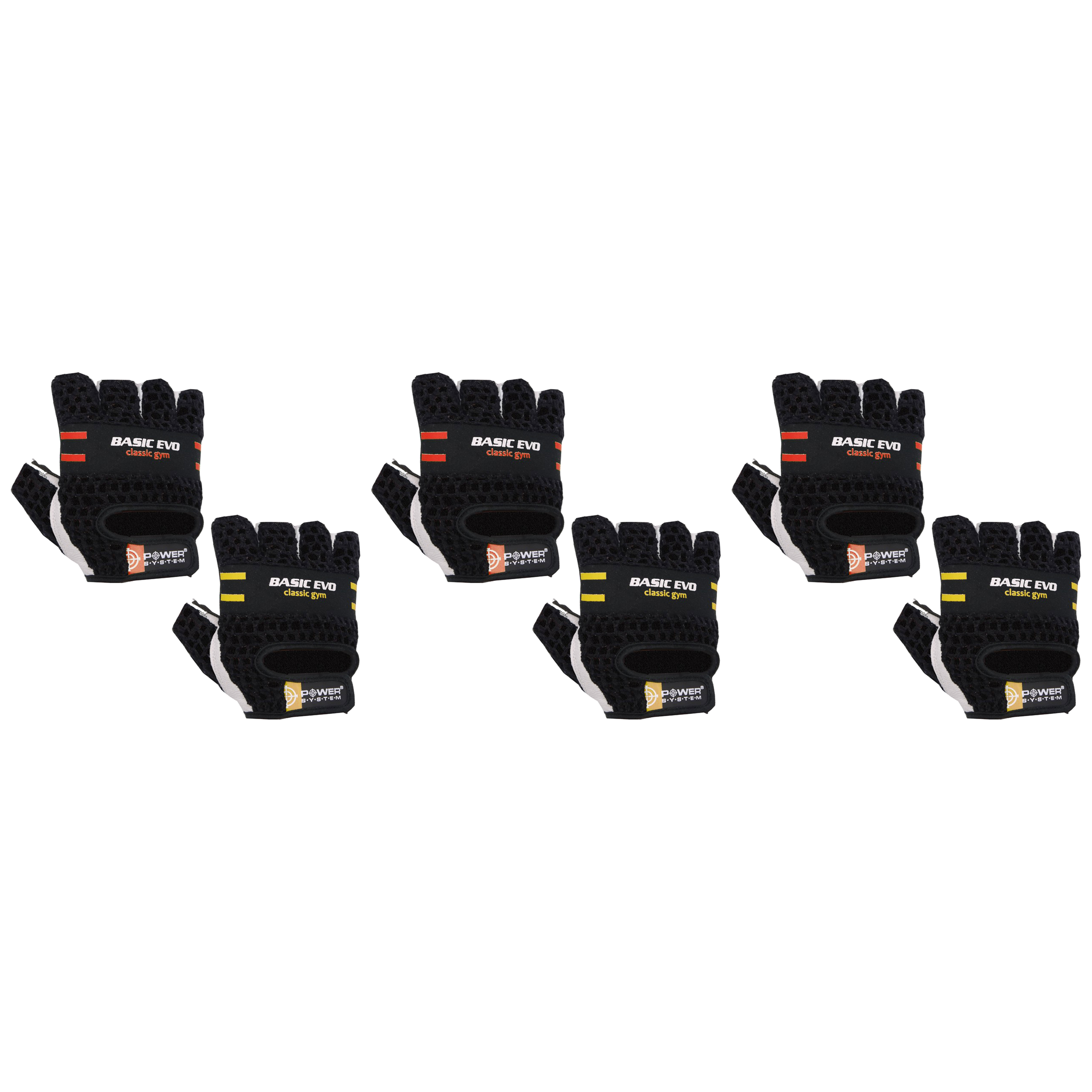 POWER SYSTEM Rękawice - Basic Evo - 3x Black