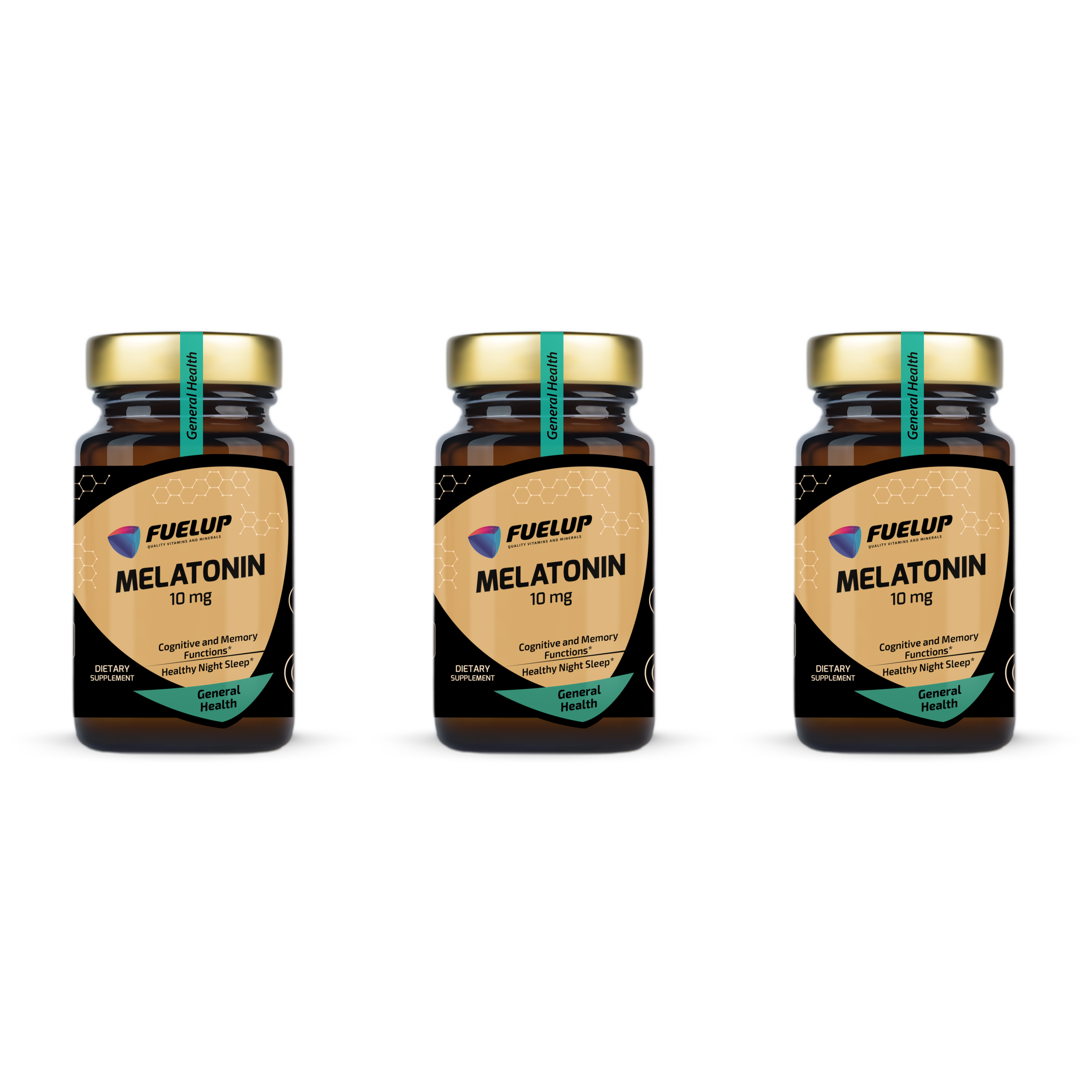 FUELUP - Melatonin 10mg - 3x 60tabs.