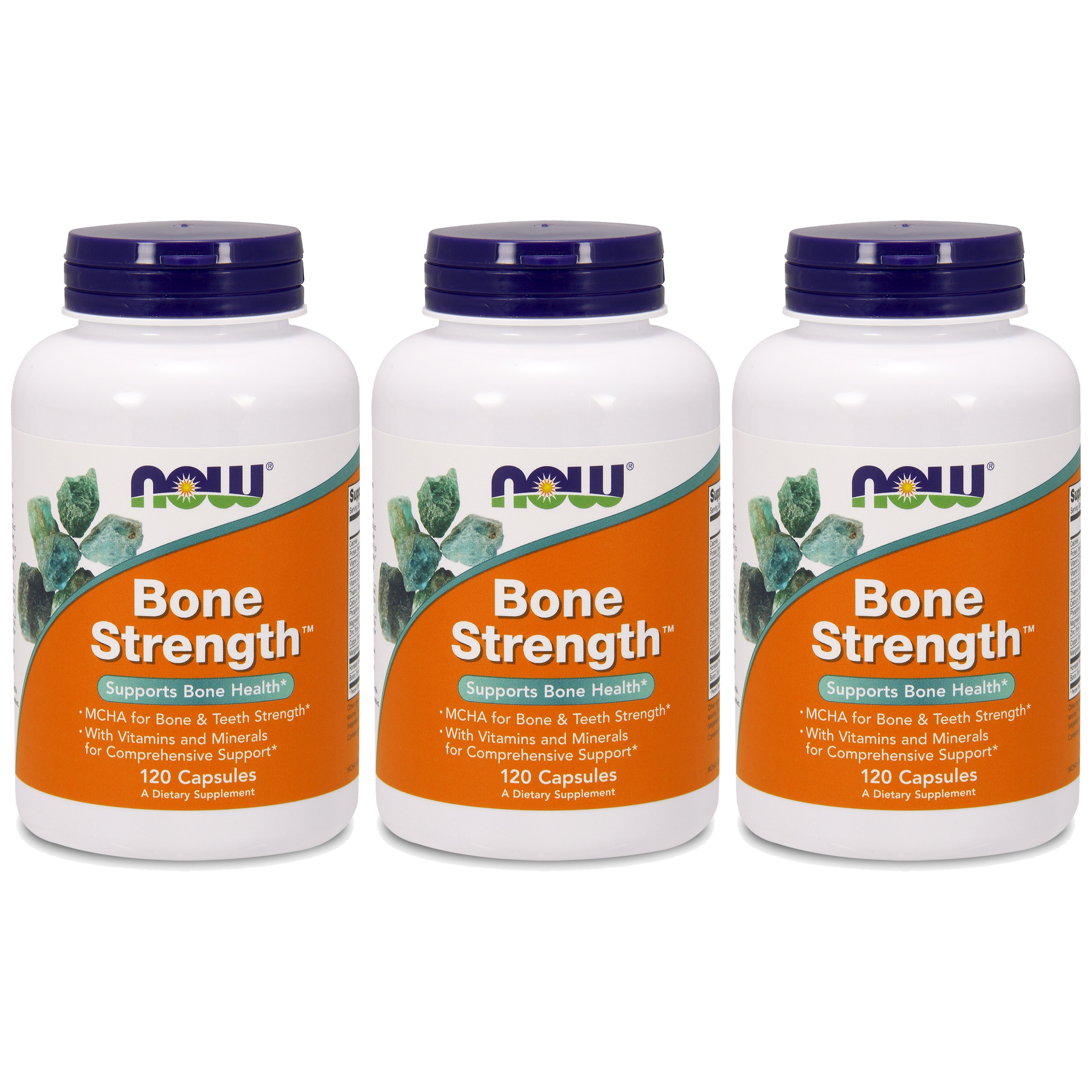NOW Bone Strength - 3x 120caps