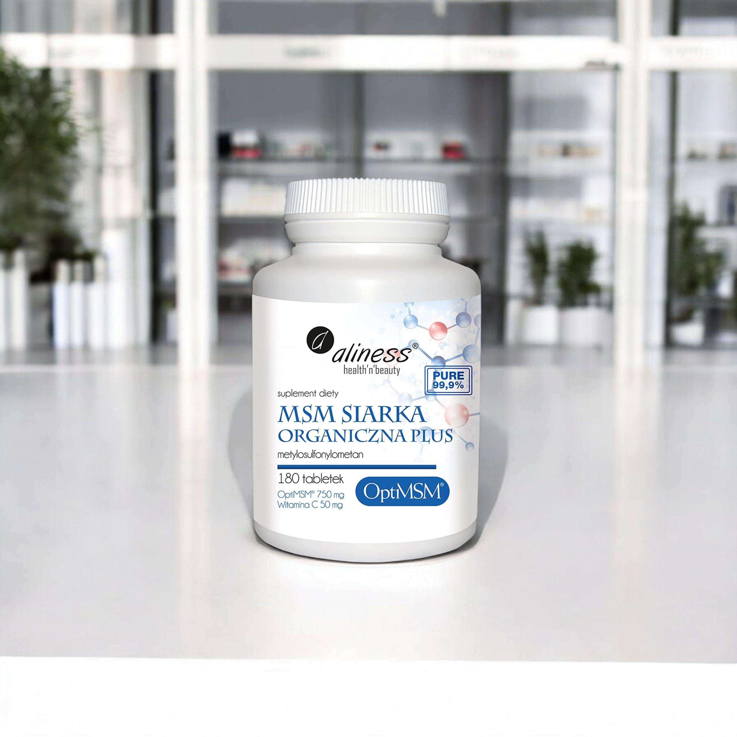 ALINESS MSM Siarka Organiczna PLUS - 2x 180tabs