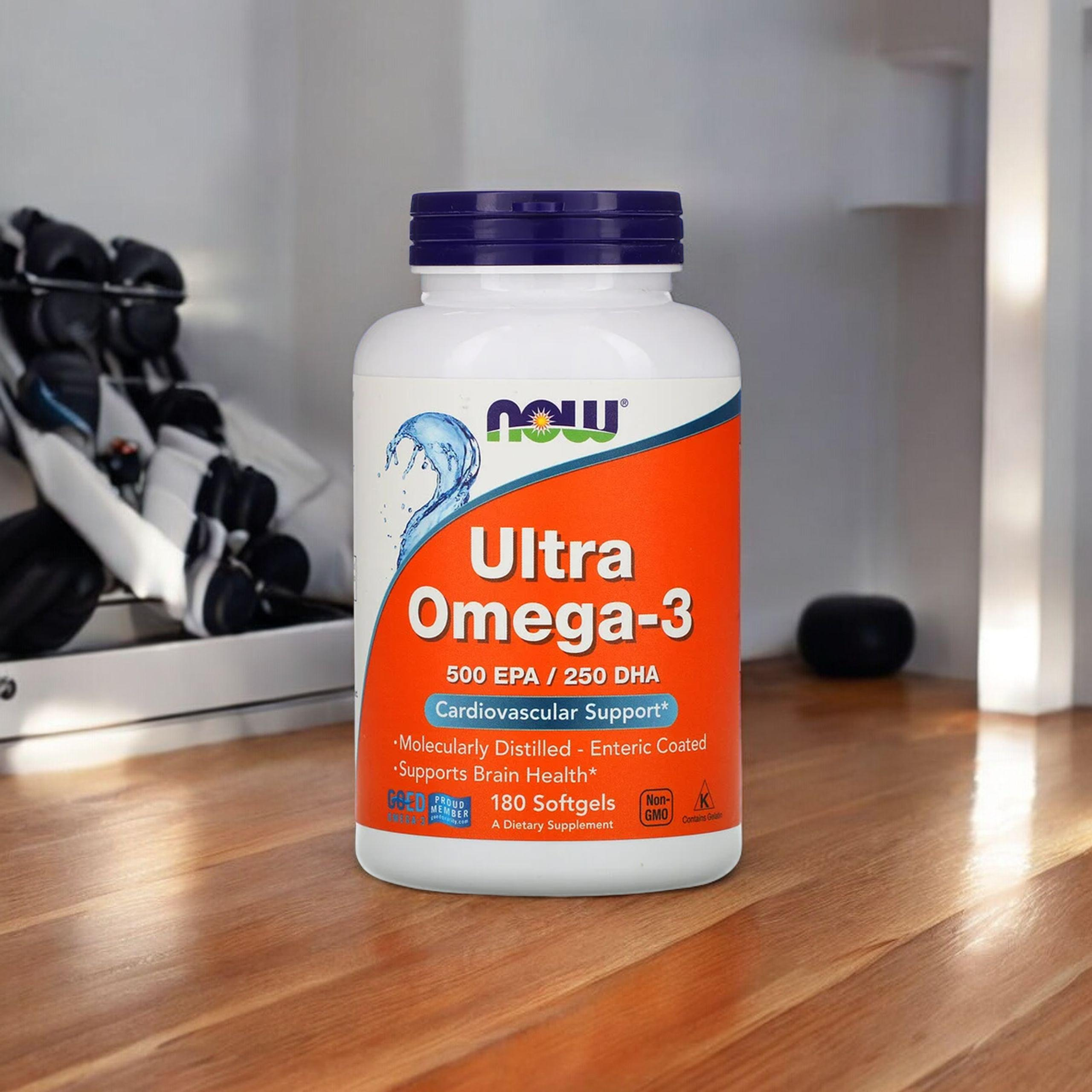 NOW Ultra Omega 3 - 500 EPA / 250 DHA - 2x 180softgels