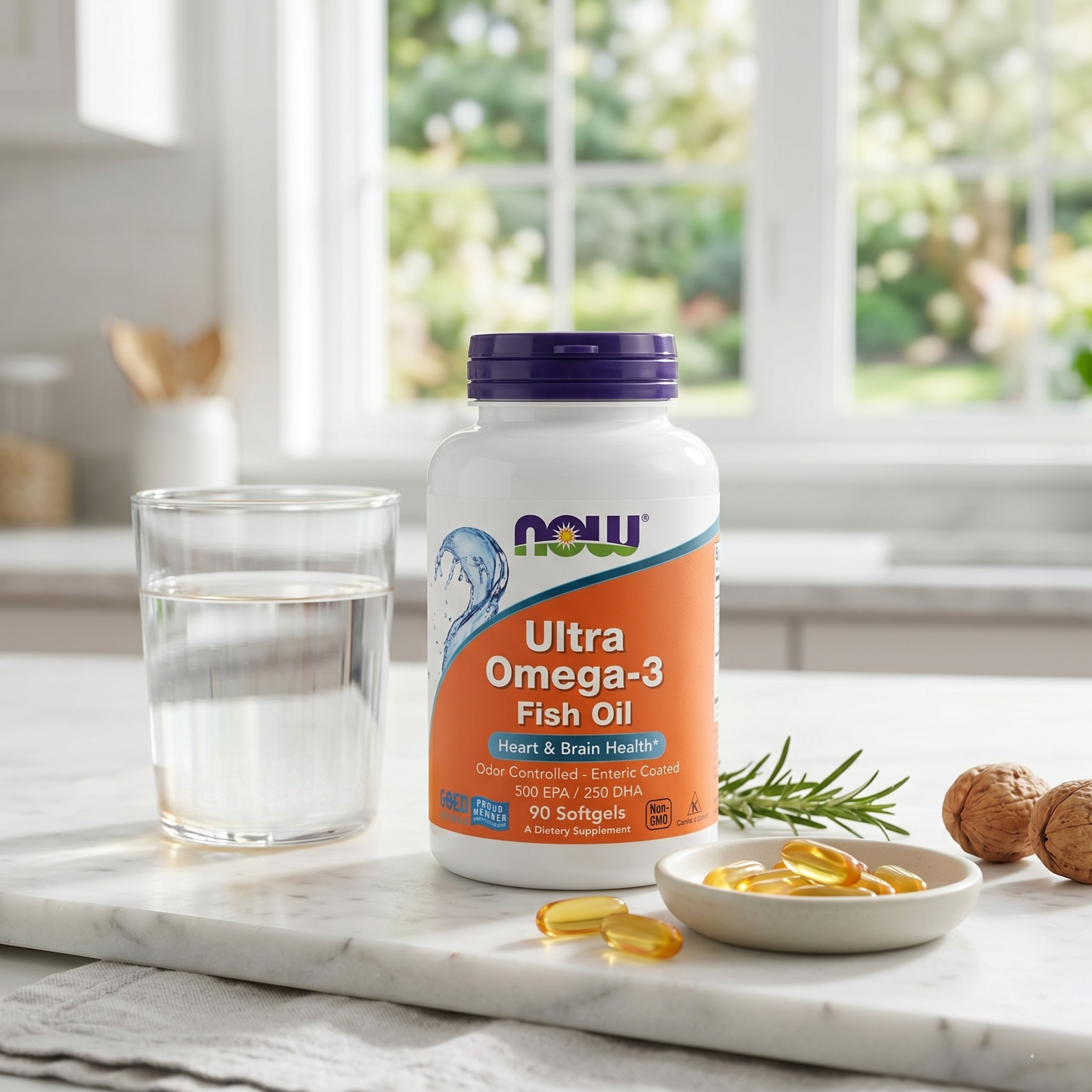 NOW Ultra Omega3 500EPA/250DHA - 2x 90softgels