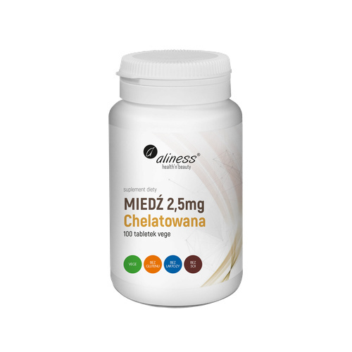 ALINESS - Miedź Chelatowana 2,5mg - 100tabs.