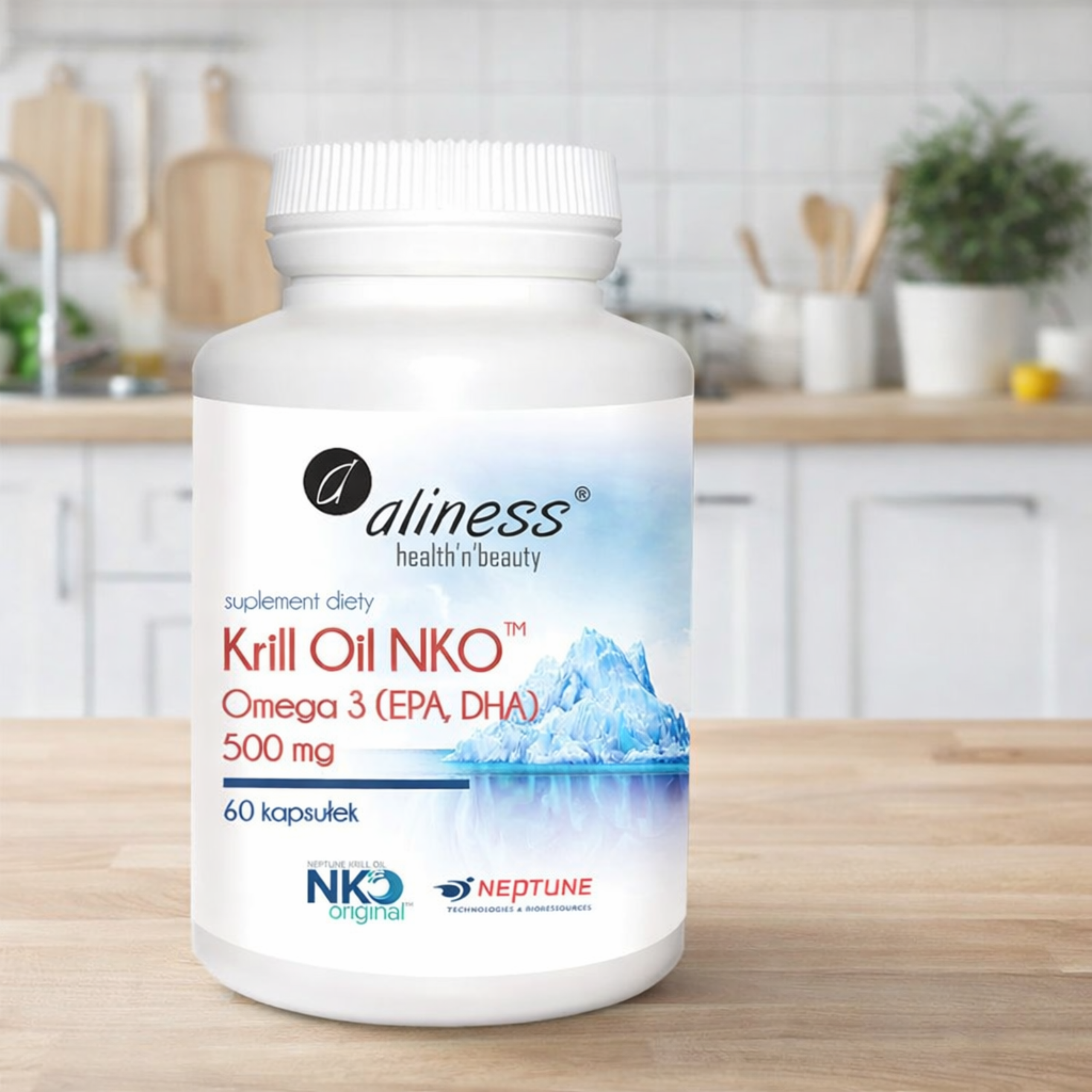 ALINESS - Krill Oil NKO 500mg - 60caps. x3