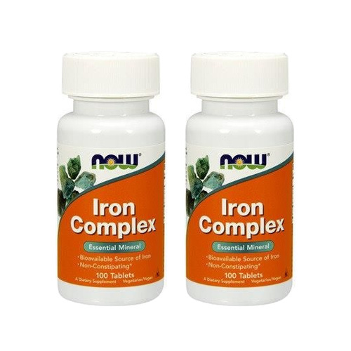 NOW Iron Complex - 2x 100tabs