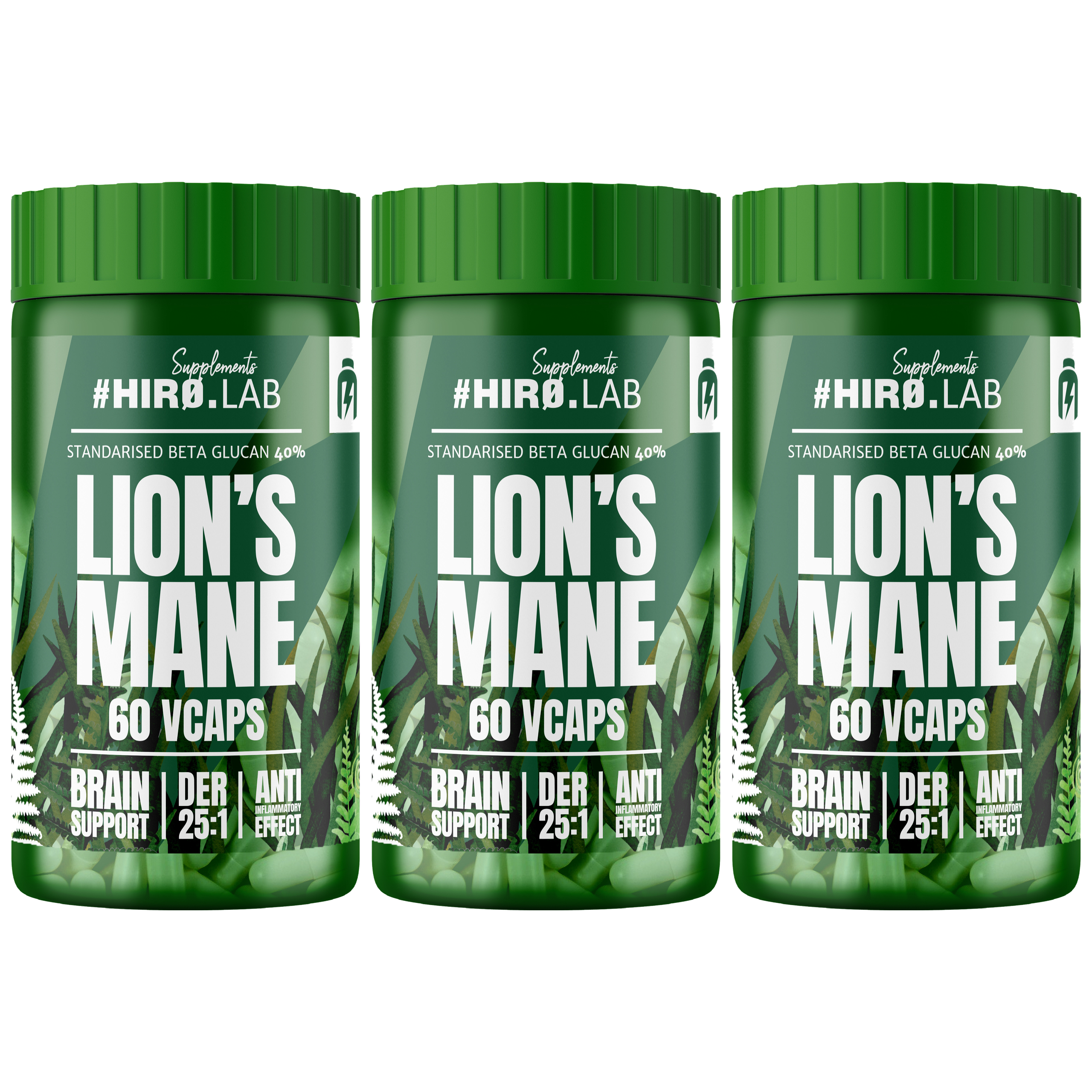 HIRO.LAB Lion's Mane Extract 25:1 500mg - 3x 60vcaps