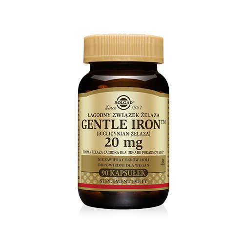 SOLGAR Gentle Iron 20mg - 90vcaps PL