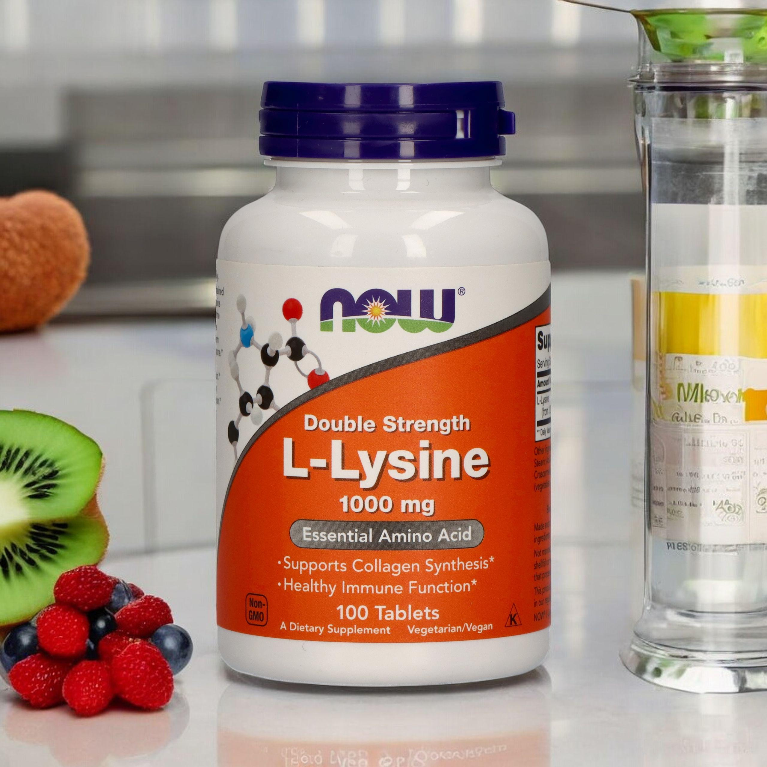 NOW L-Lysine 1000mg - 3x 100tabs