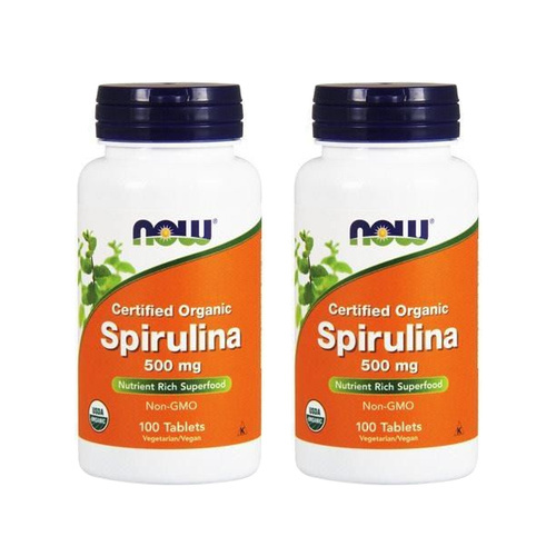 NOW Spirulina 500mg - 2x 100tab
