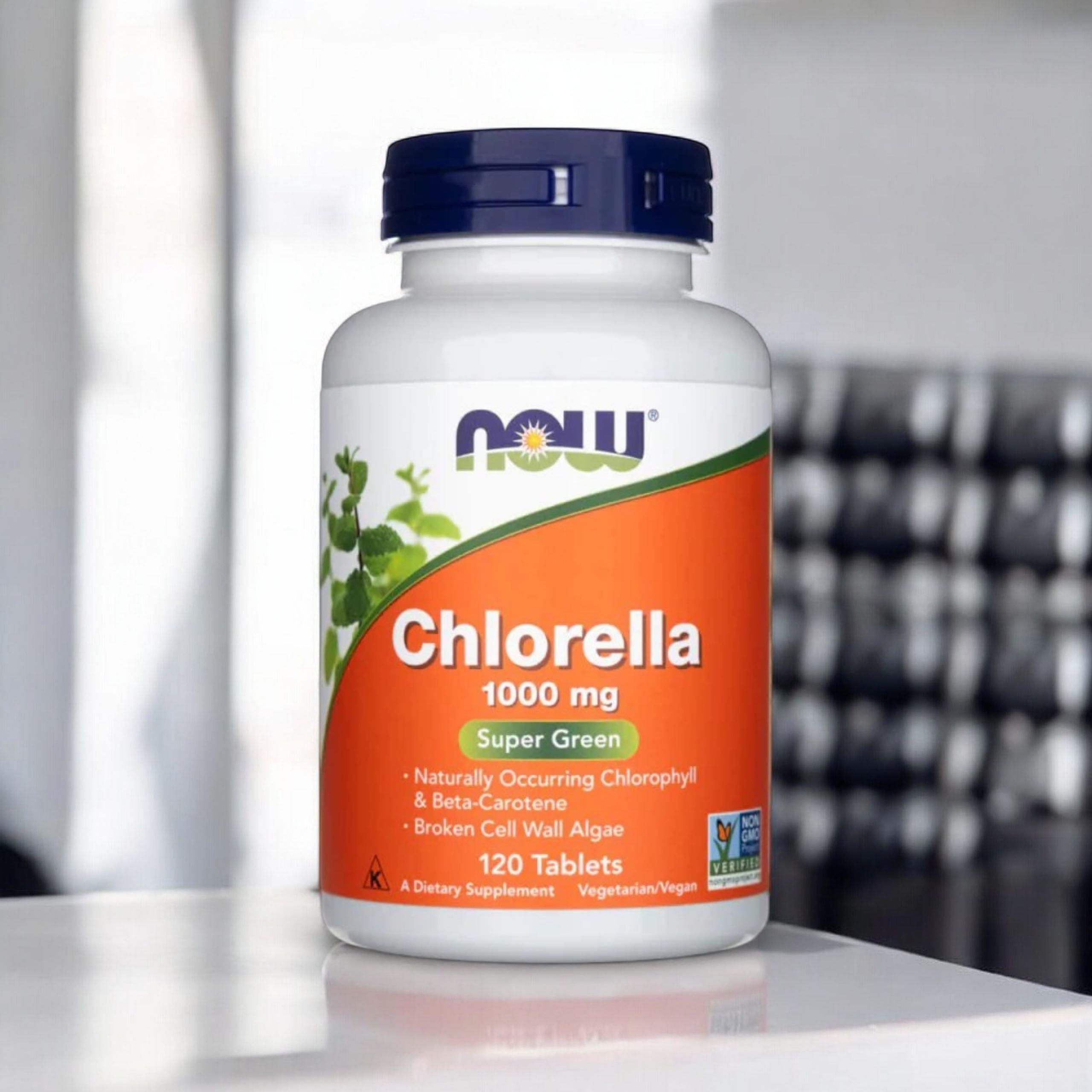 NOW - Chlorella 1000mg - 120tabs.
