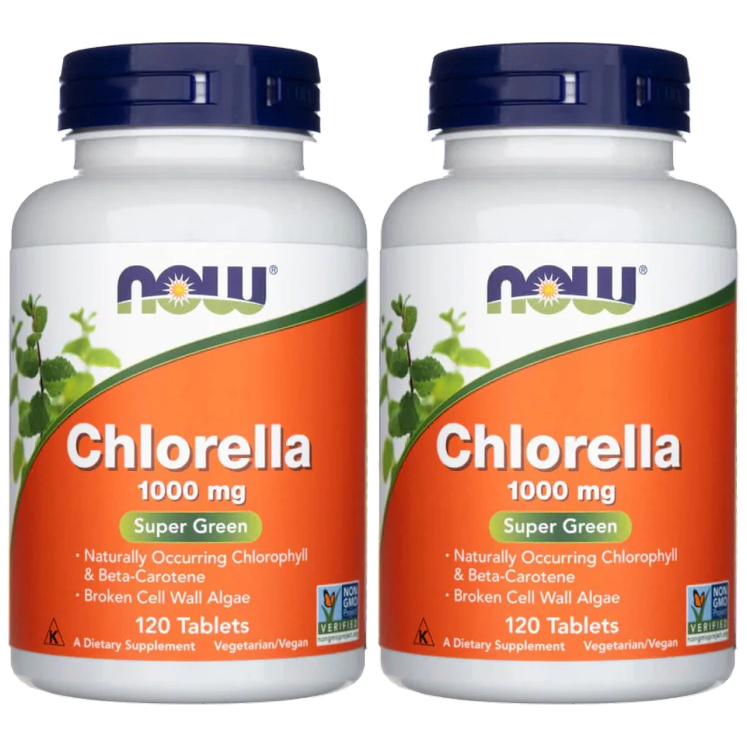 NOW - Chlorella 1000mg - 2x 120tabs.