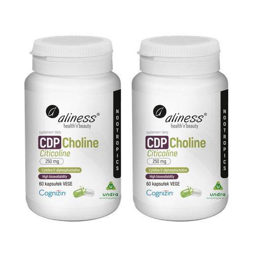 Aliness CDP Choline 250mg - 2x 60vcaps.
