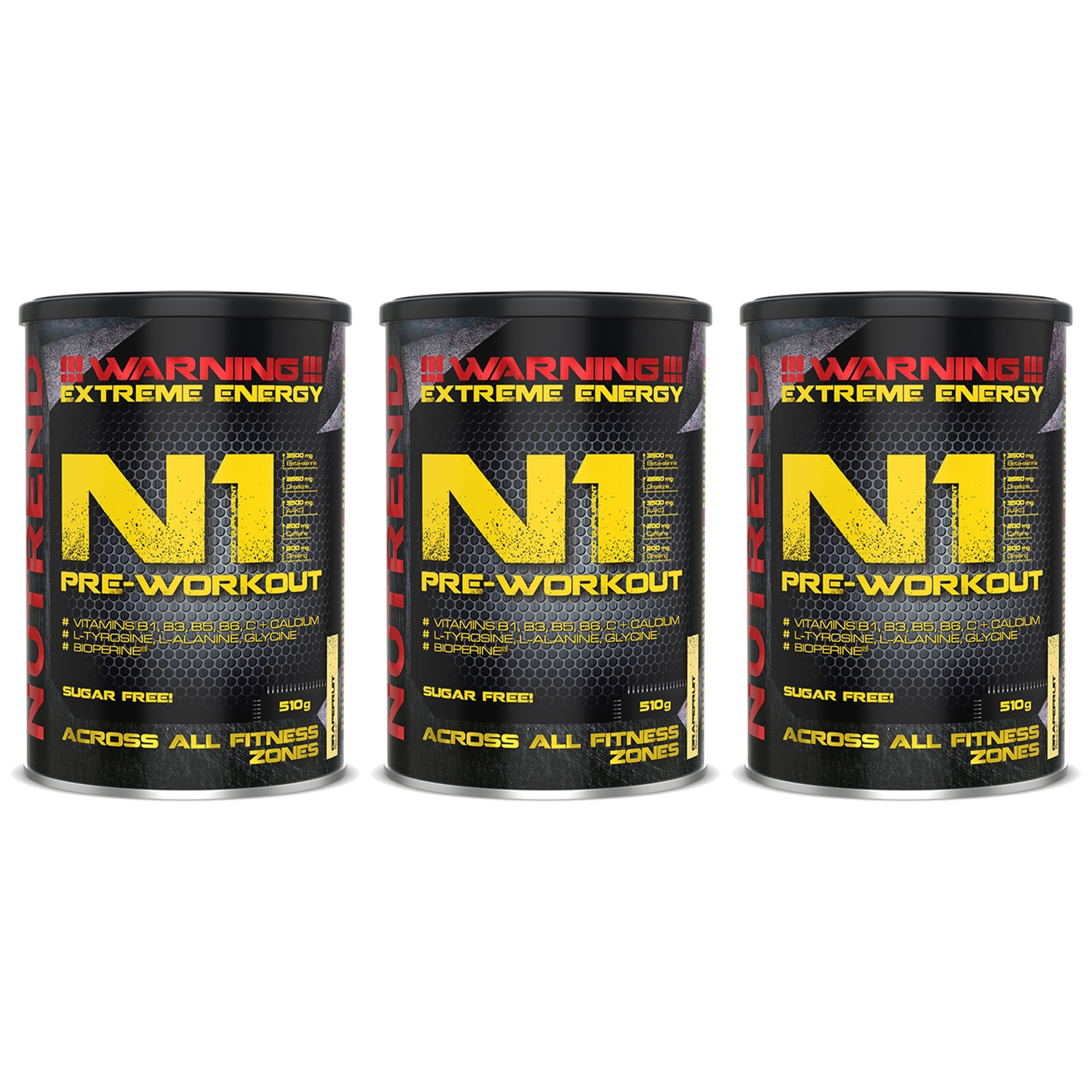 NUTREND N1 Pre Workout - 3x 510g