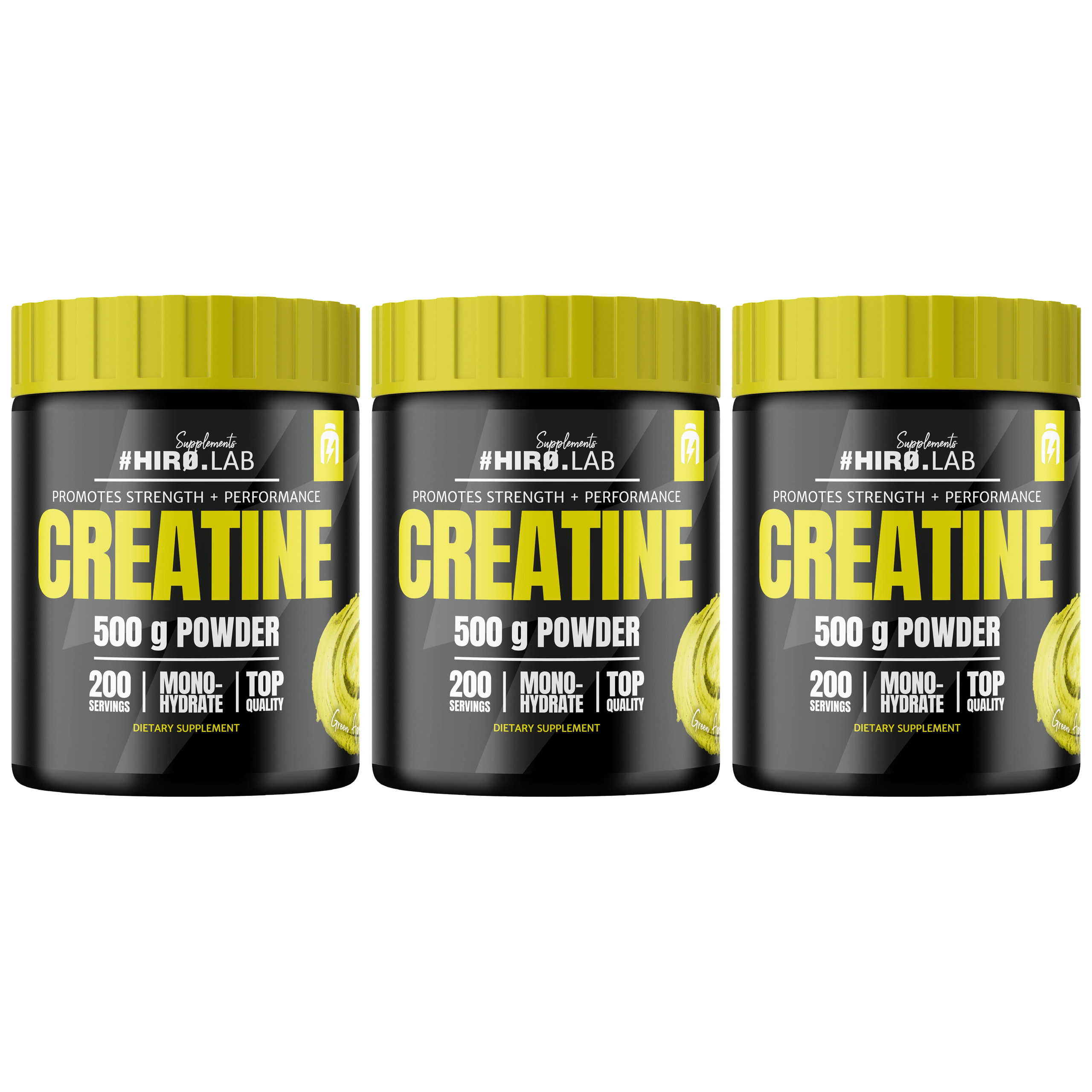 HIRO.LAB Creatine - 3x 500g + 100g FREE