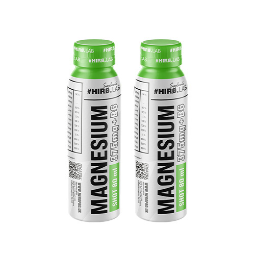 HIRO.LAB Magnesium + B6 Shot - 2x 80ml - Cherry Apple