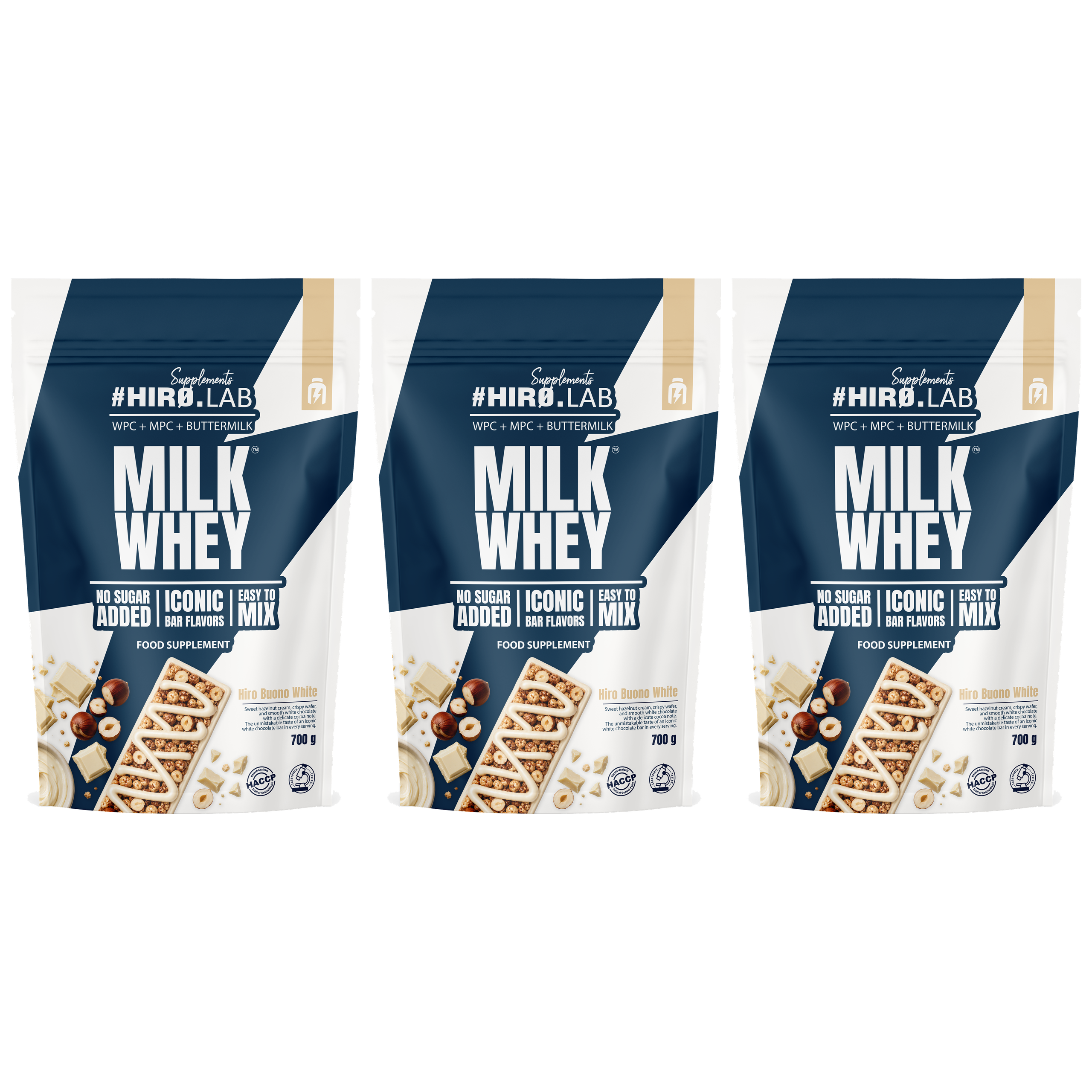HIRO.LAB - Milk Whey - 3x 700g