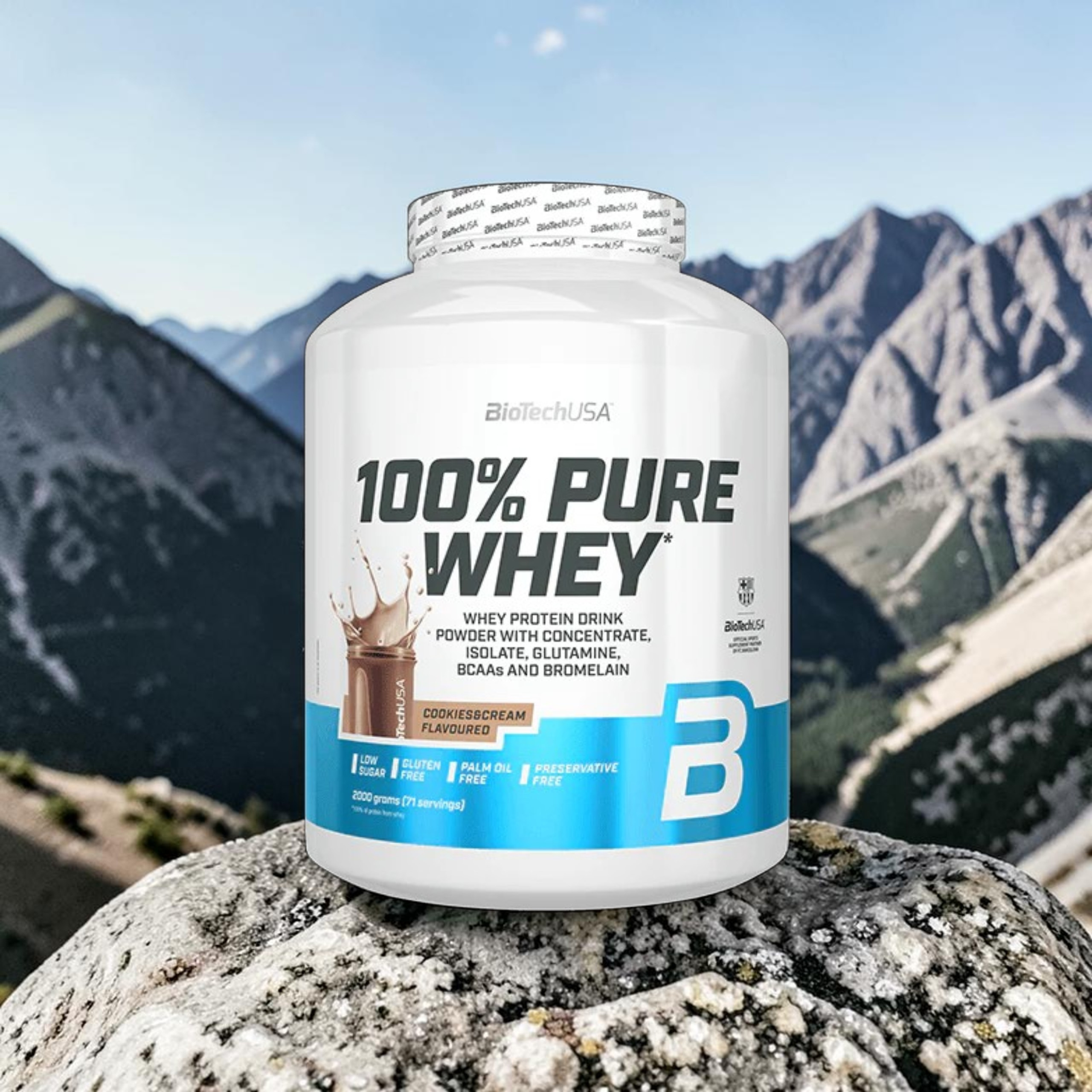 BIOTECH - 100% Pure Whey - 2x 2000g - Cookies Cream
