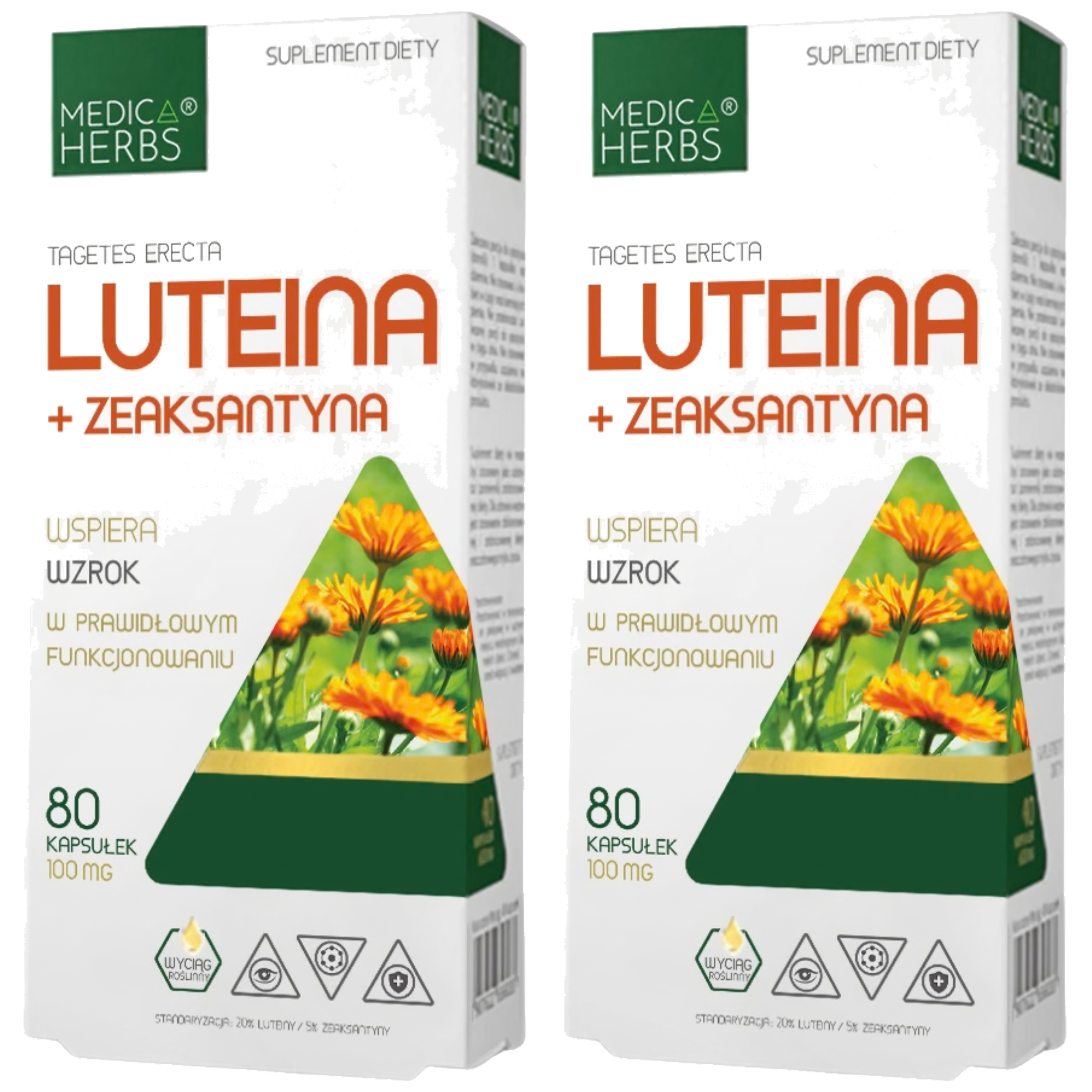 MEDICA HERBS - Luteina + Zeaksantyna - 2x 80caps.