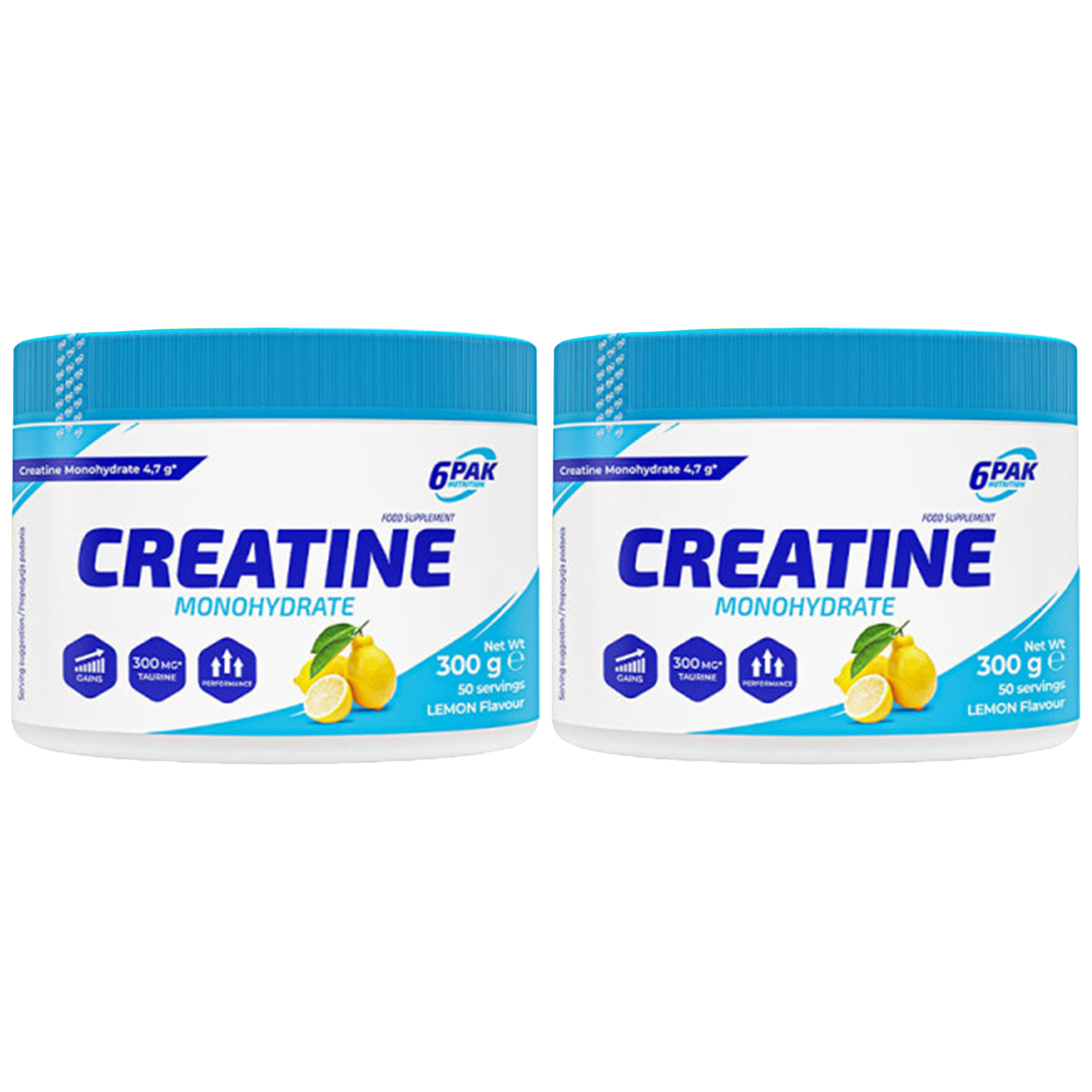 6PAK Creatine Monohydrate - 2x 300g