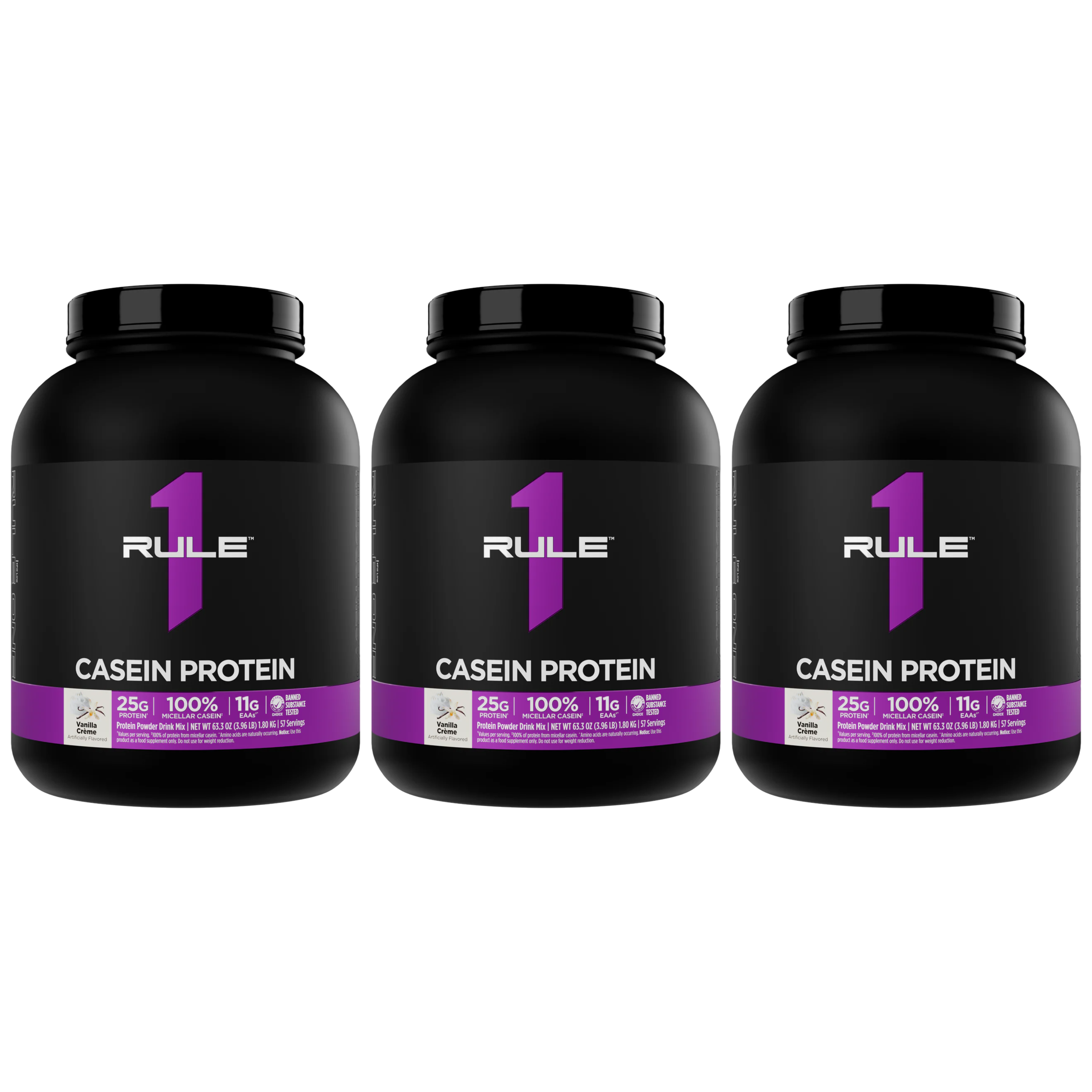 RULE 1 - R1 Caseine Protein - 3x 1800g 